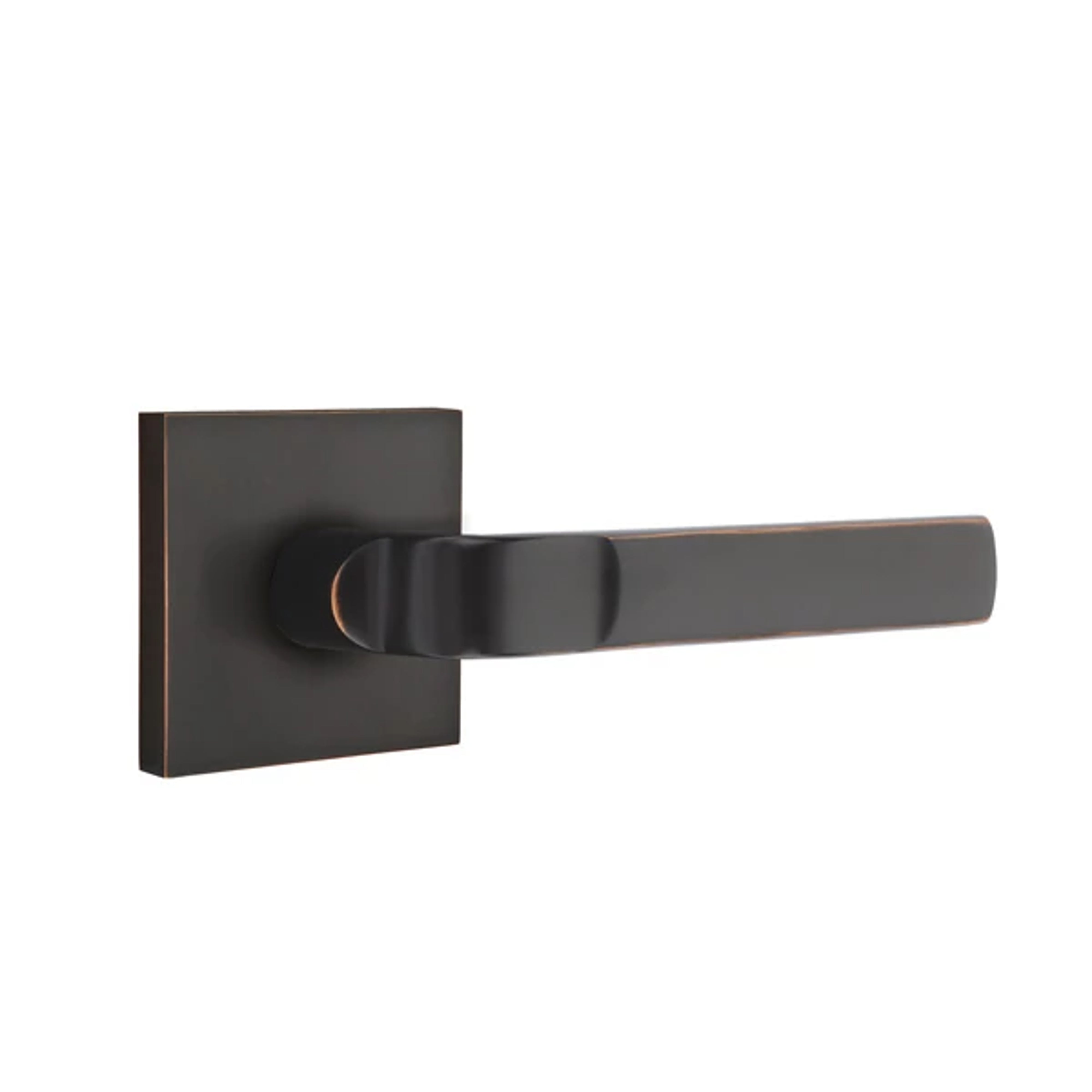 Emtek Concealed Fastener Aston Lever Set with Square Rosette