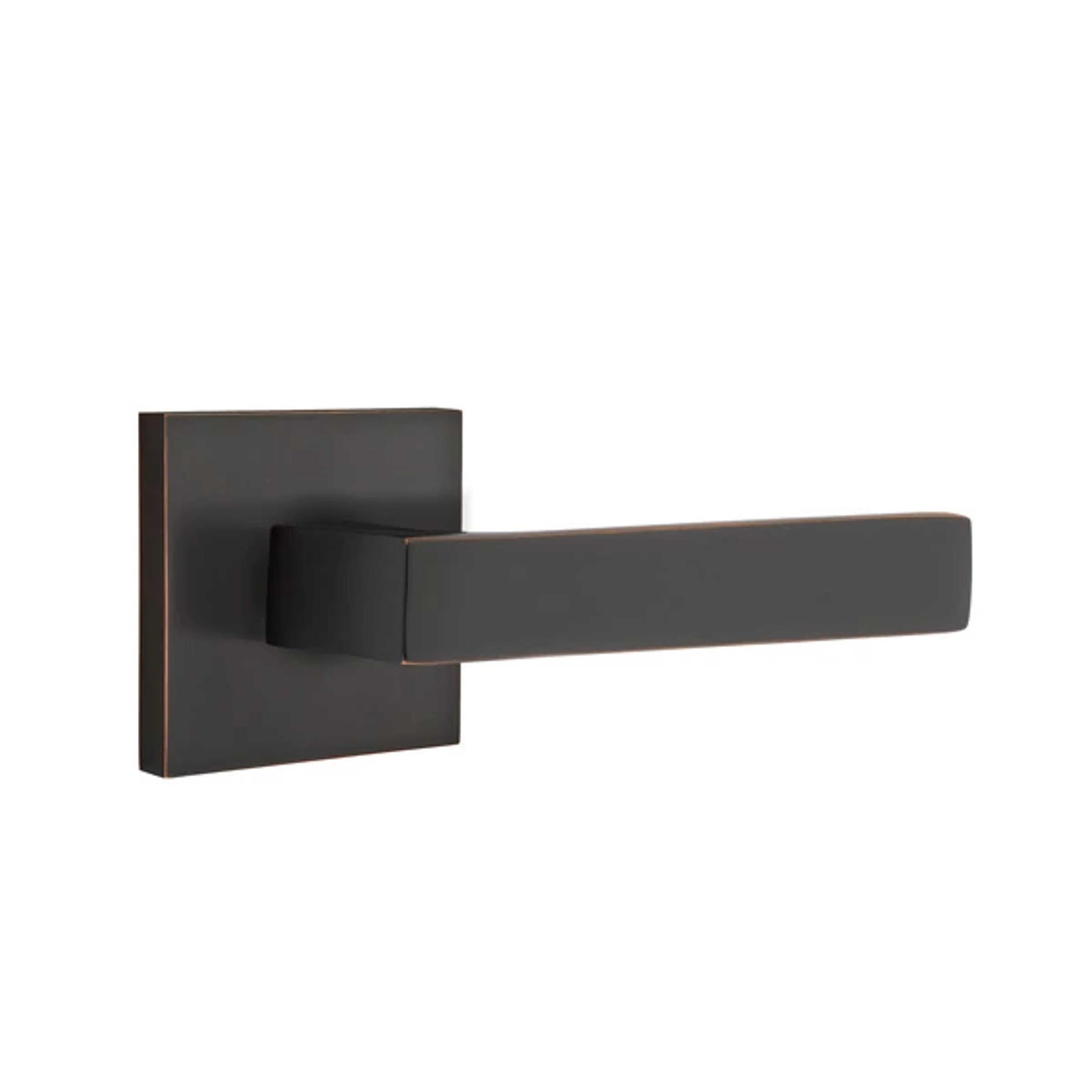 Emtek Concealed Fastener Dumont Lever Set with Square Rosette