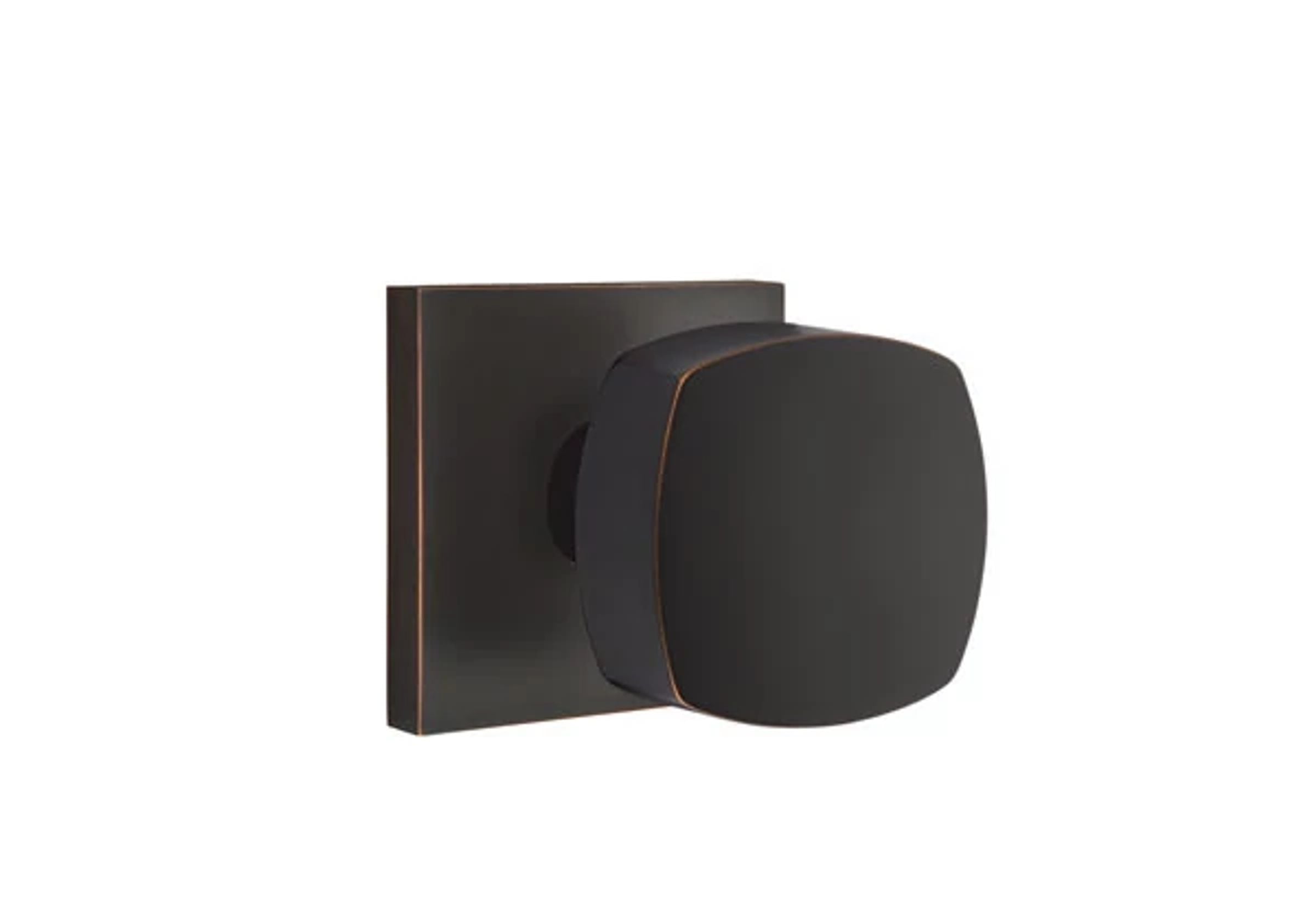 Emtek Concealed Fastener Freestone Knob Set with Square Rosette