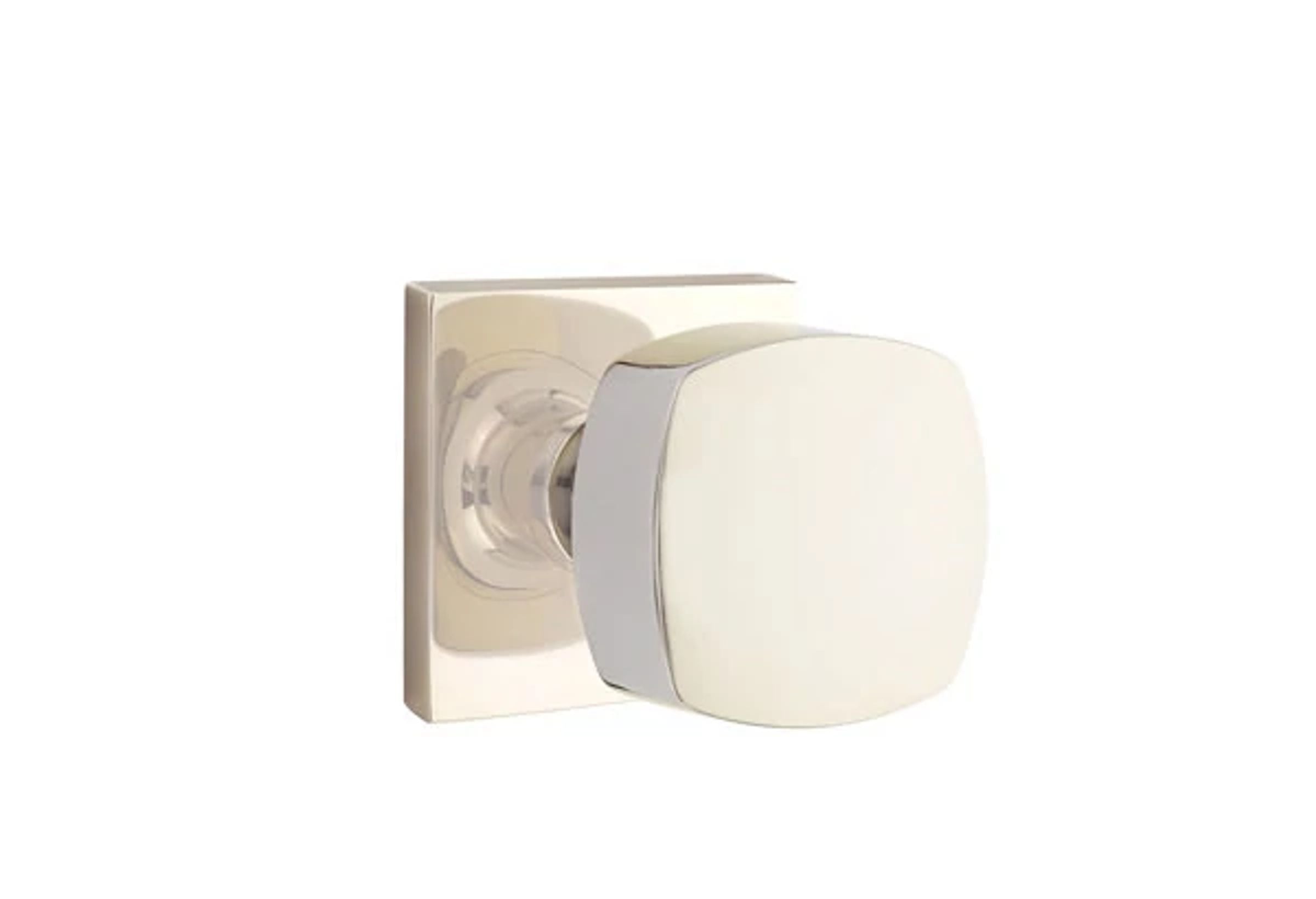 Emtek Concealed Fastener Freestone Knob Set with Square Rosette