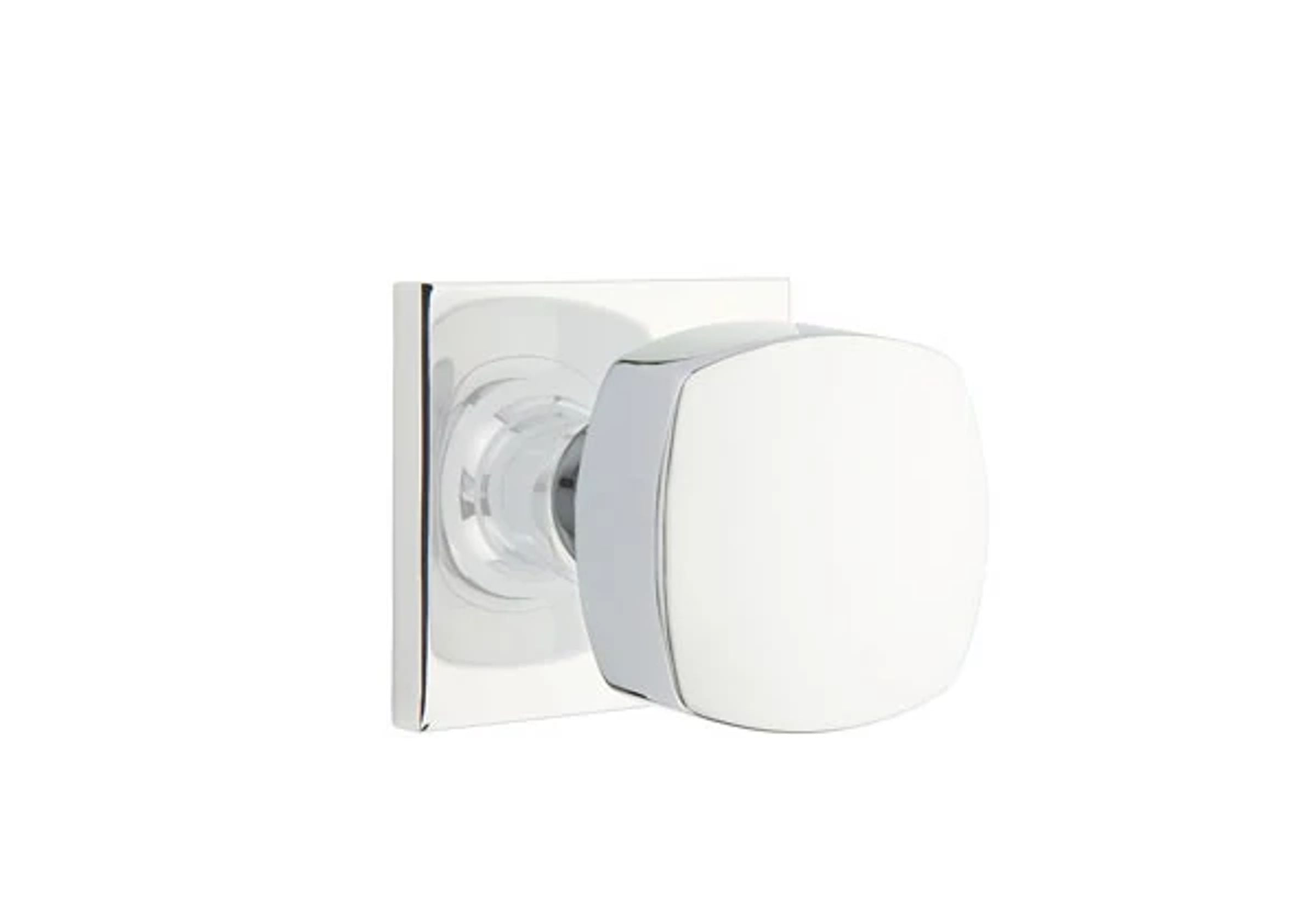 Emtek Concealed Fastener Freestone Knob Set with Square Rosette