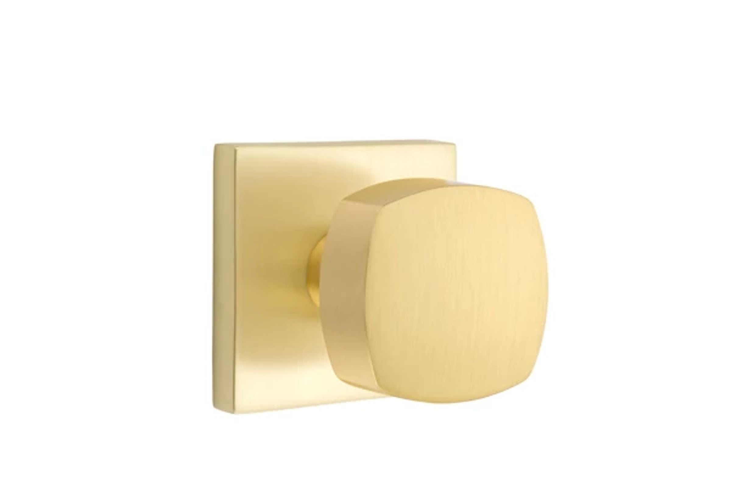 Emtek Concealed Fastener Freestone Knob Set with Square Rosette
