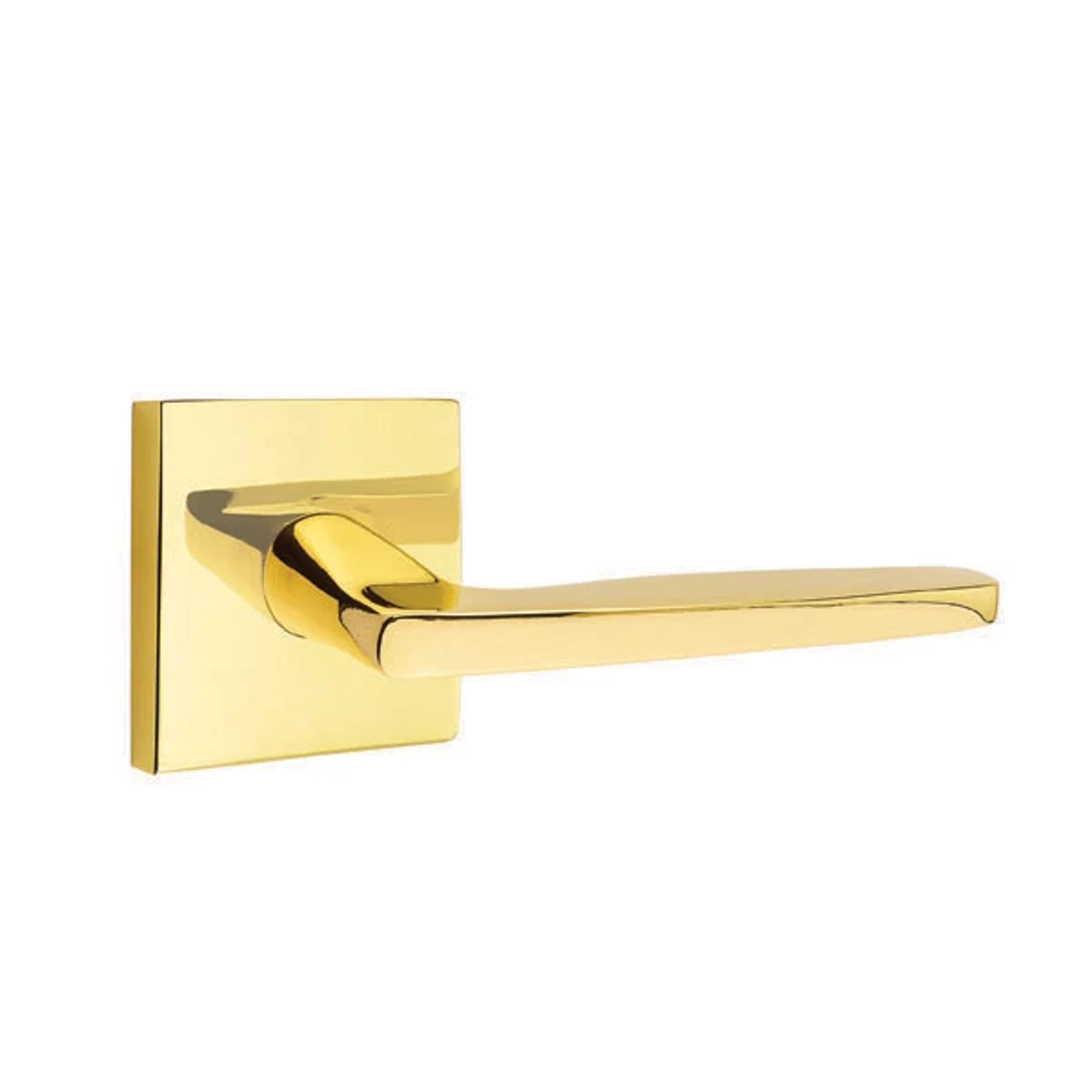 Emtek Concealed Fastener Hermes Lever Set with Square Rosette