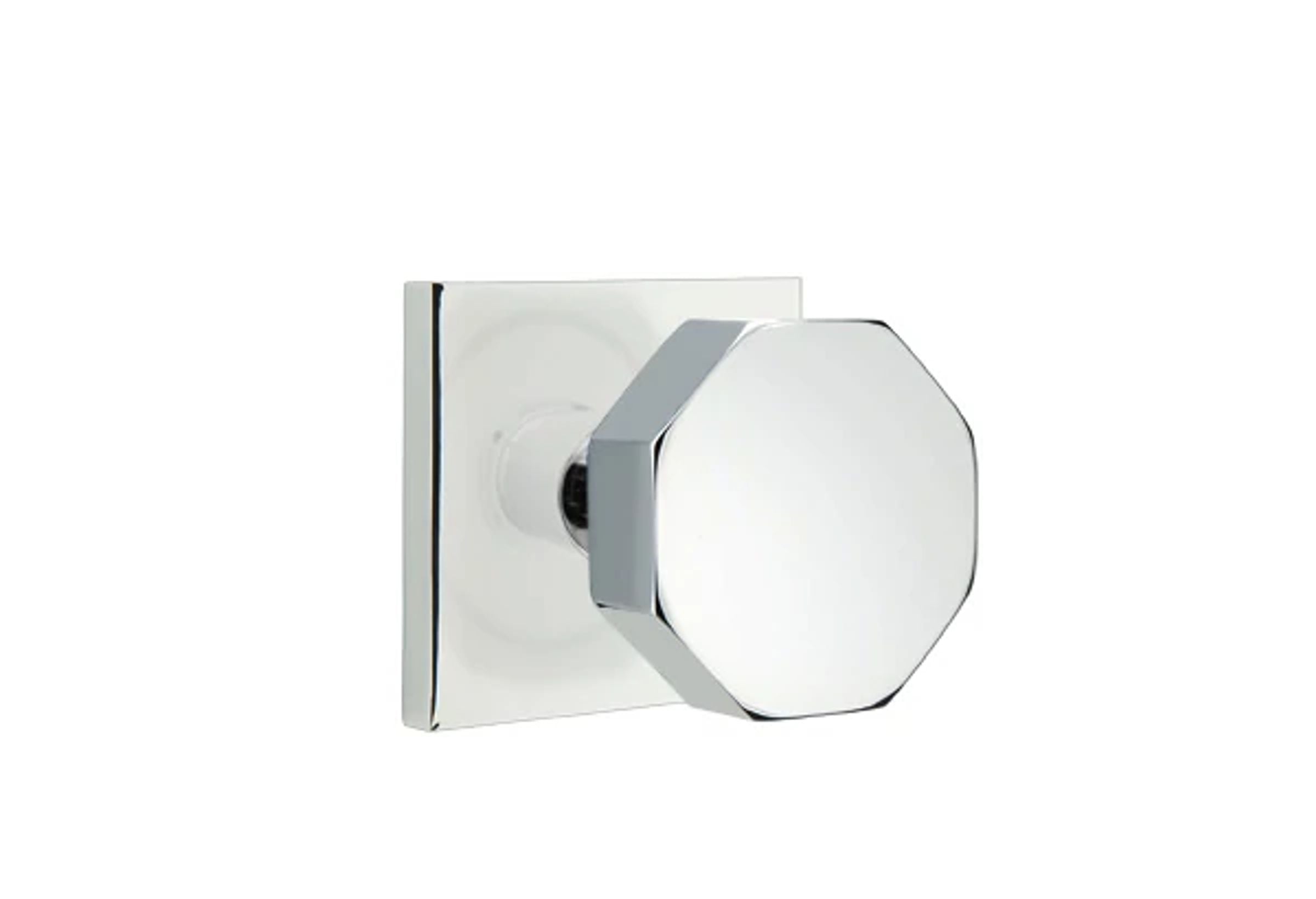 Emtek Concealed Fastener Octagon Knob Set with Square Rosette