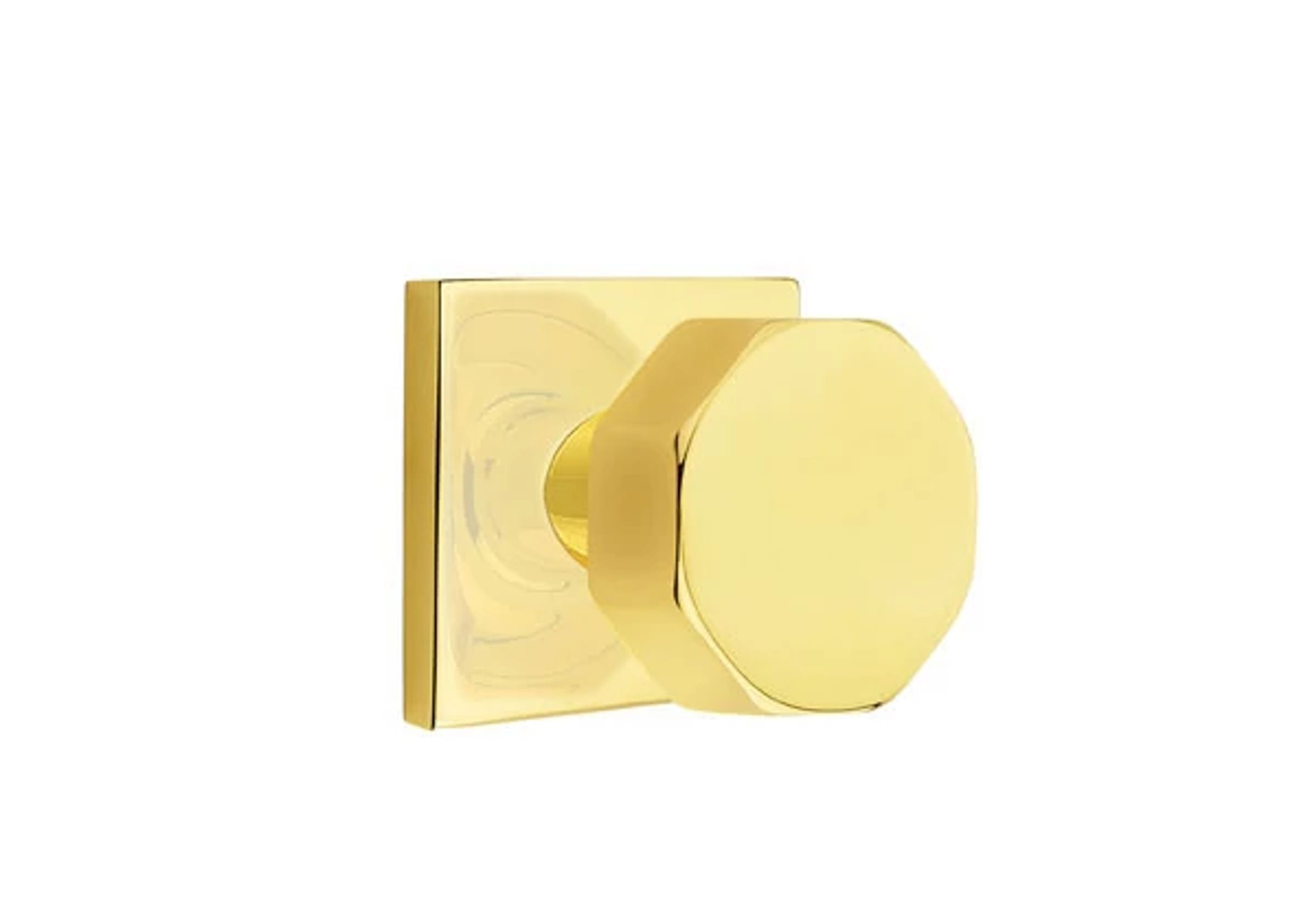 Emtek Octagon Knob Set with Square Rosette