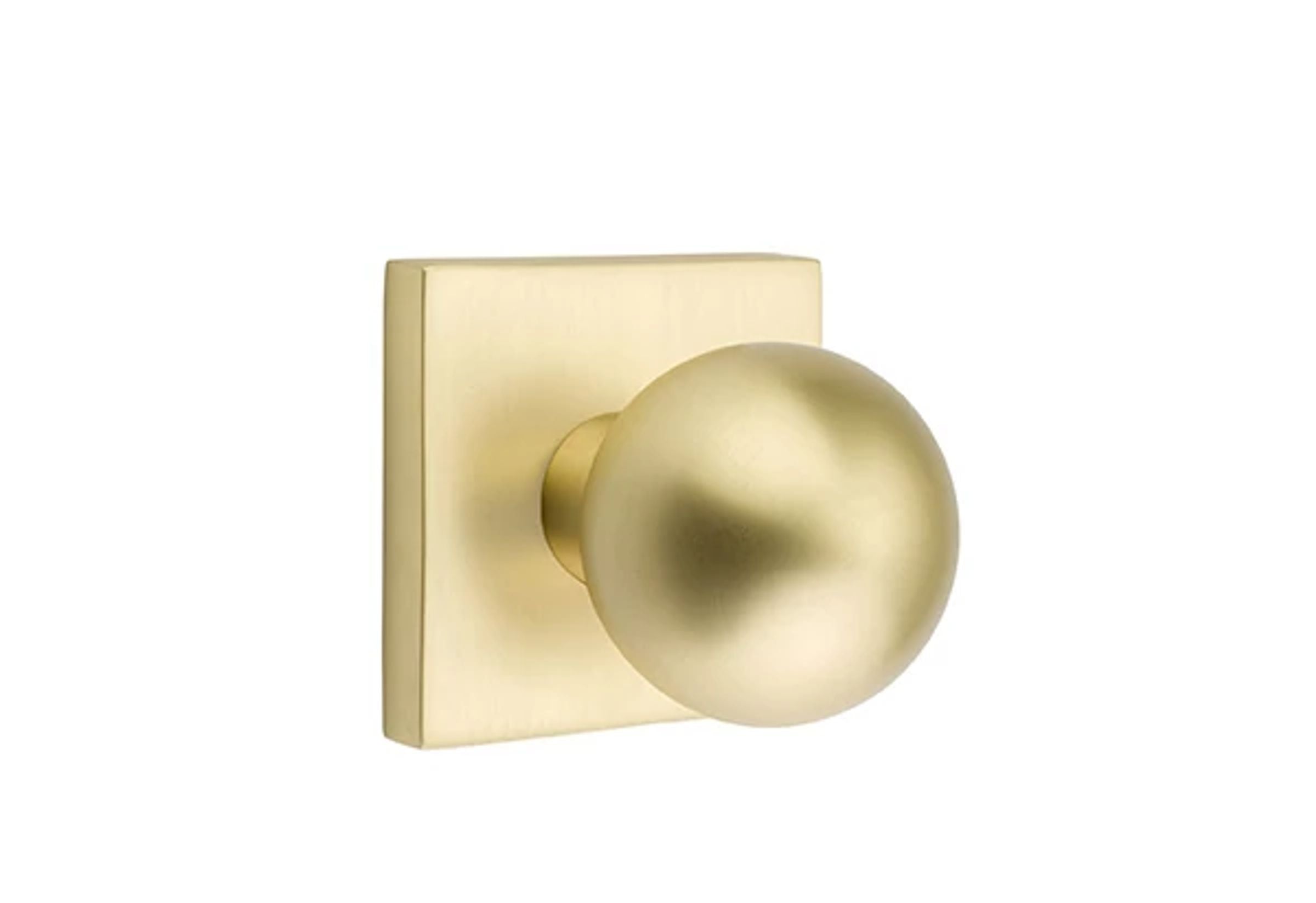 Emtek Concealed Fastener Orb Knob Set with Square Rosette