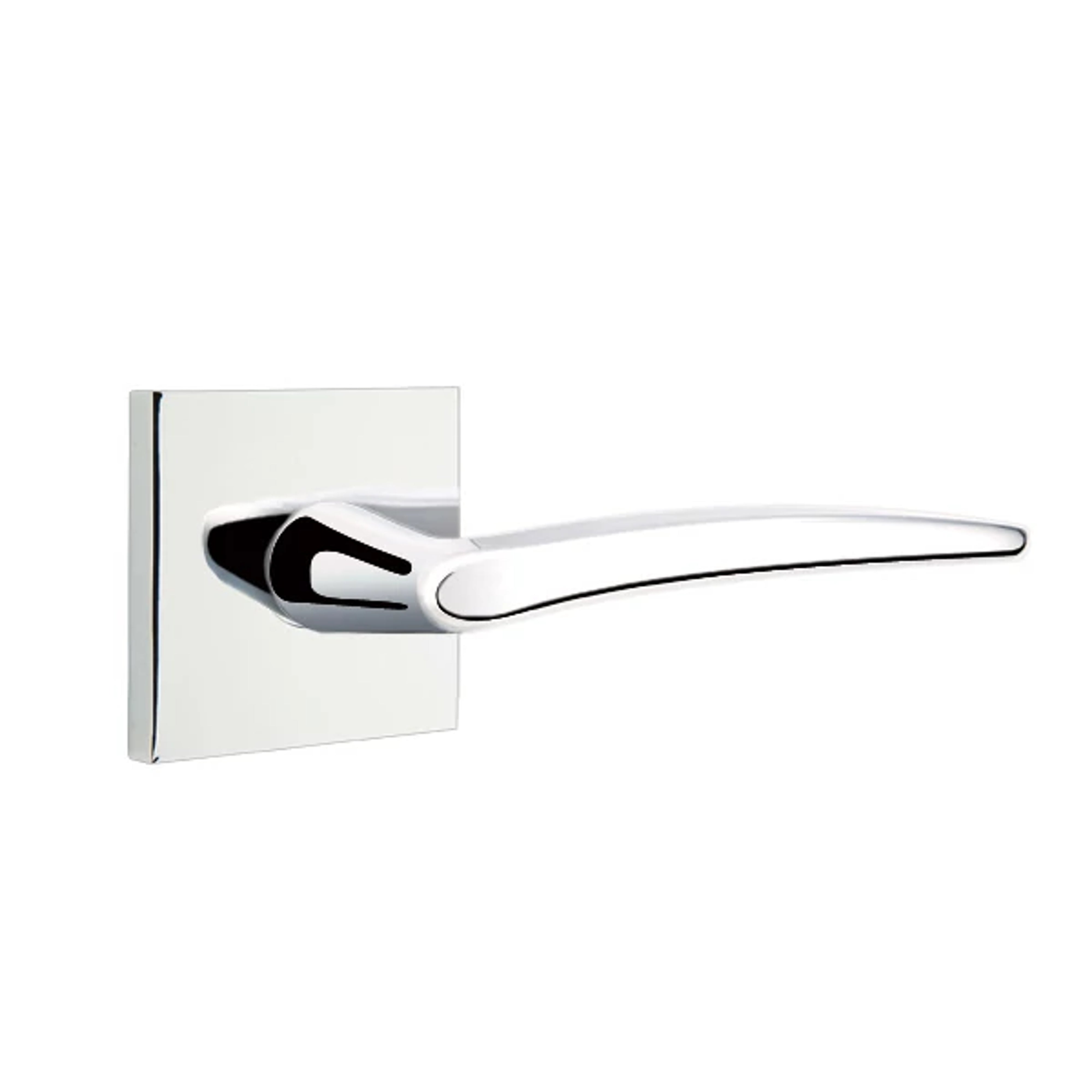 Emtek Concealed Fastener Poseeidon Lever Set with Square Rosette