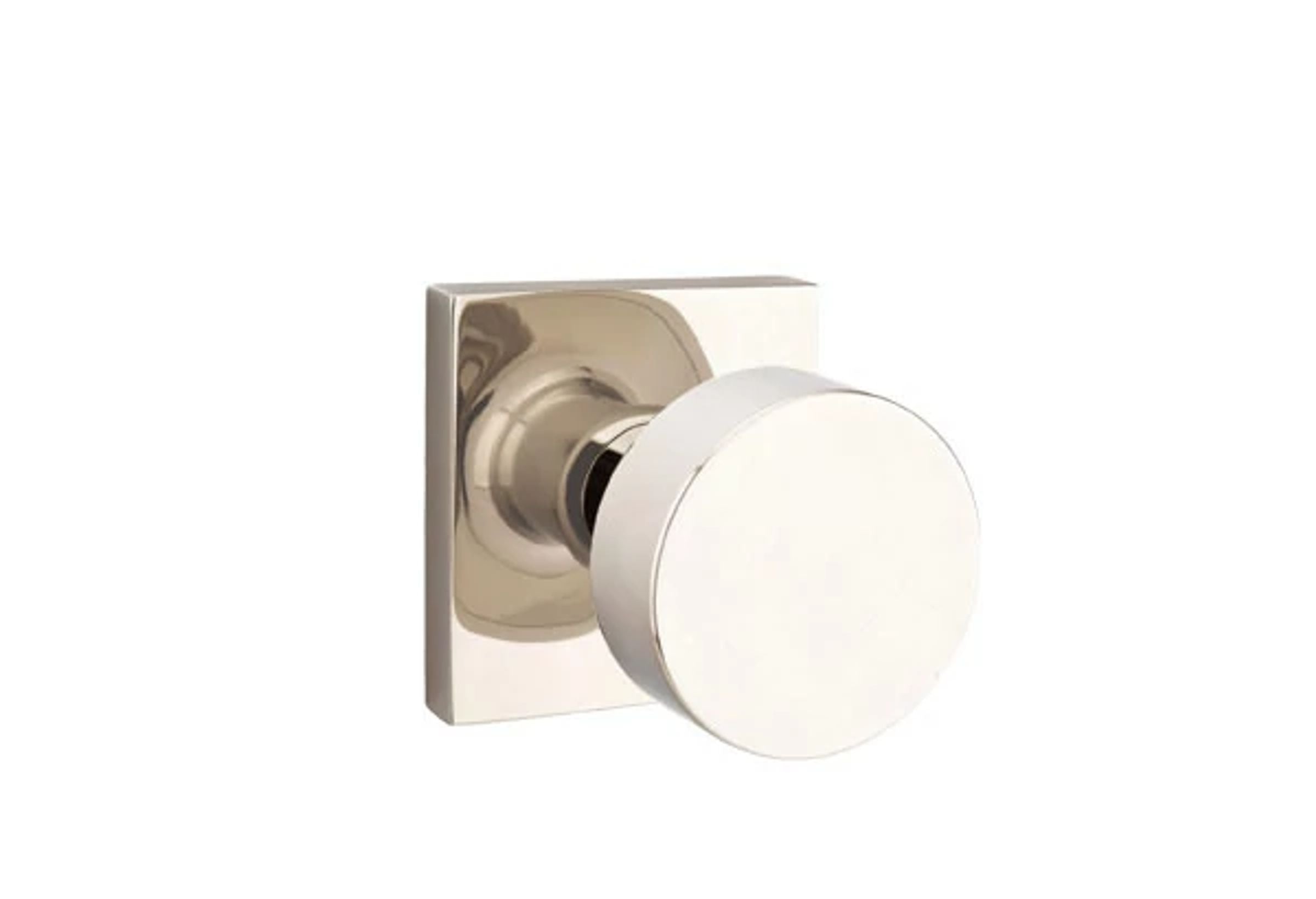 Emtek Concealed Fastener Round Knob Set with Square Rosette