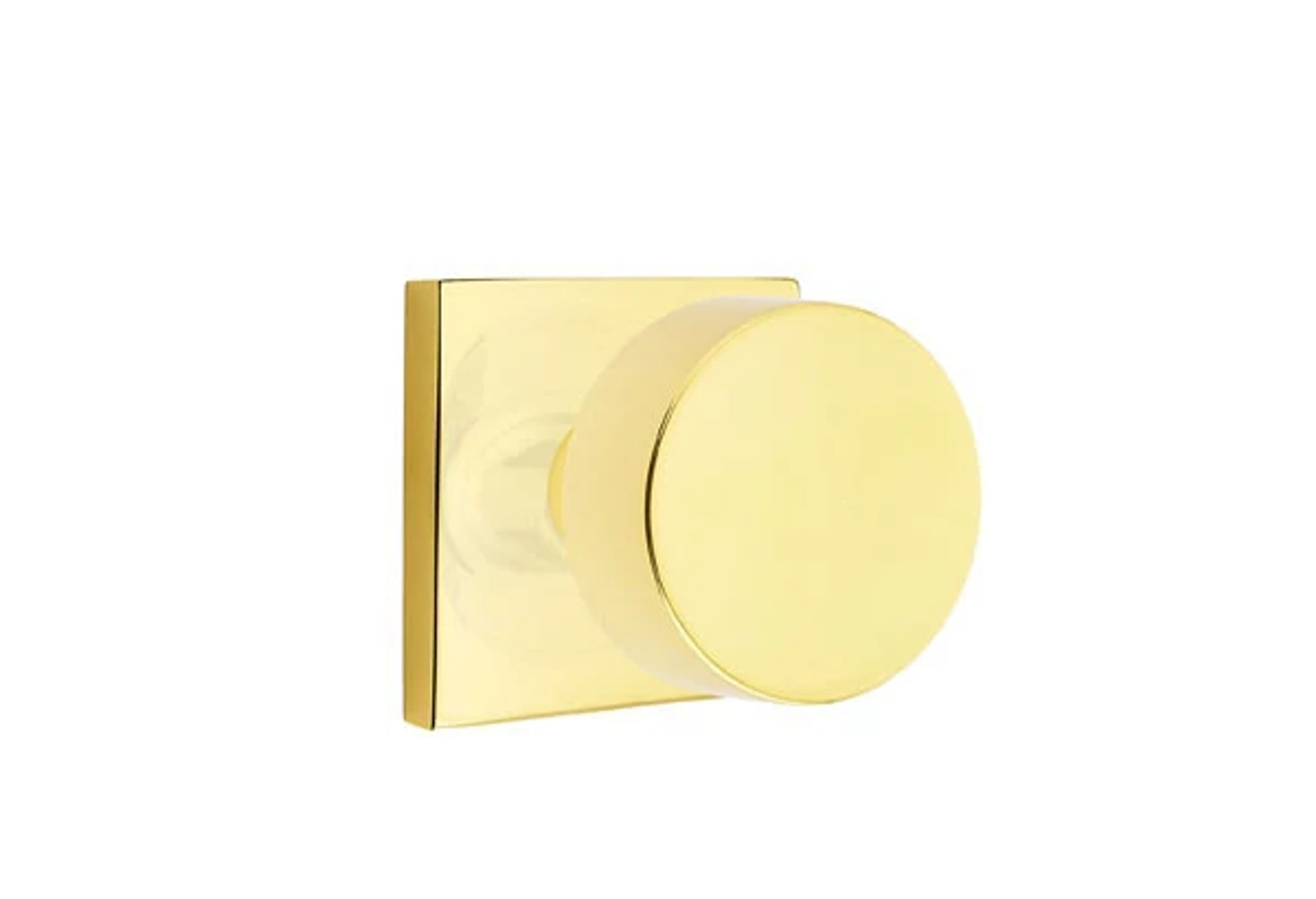 Emtek Round Knob Set with Square Rosette