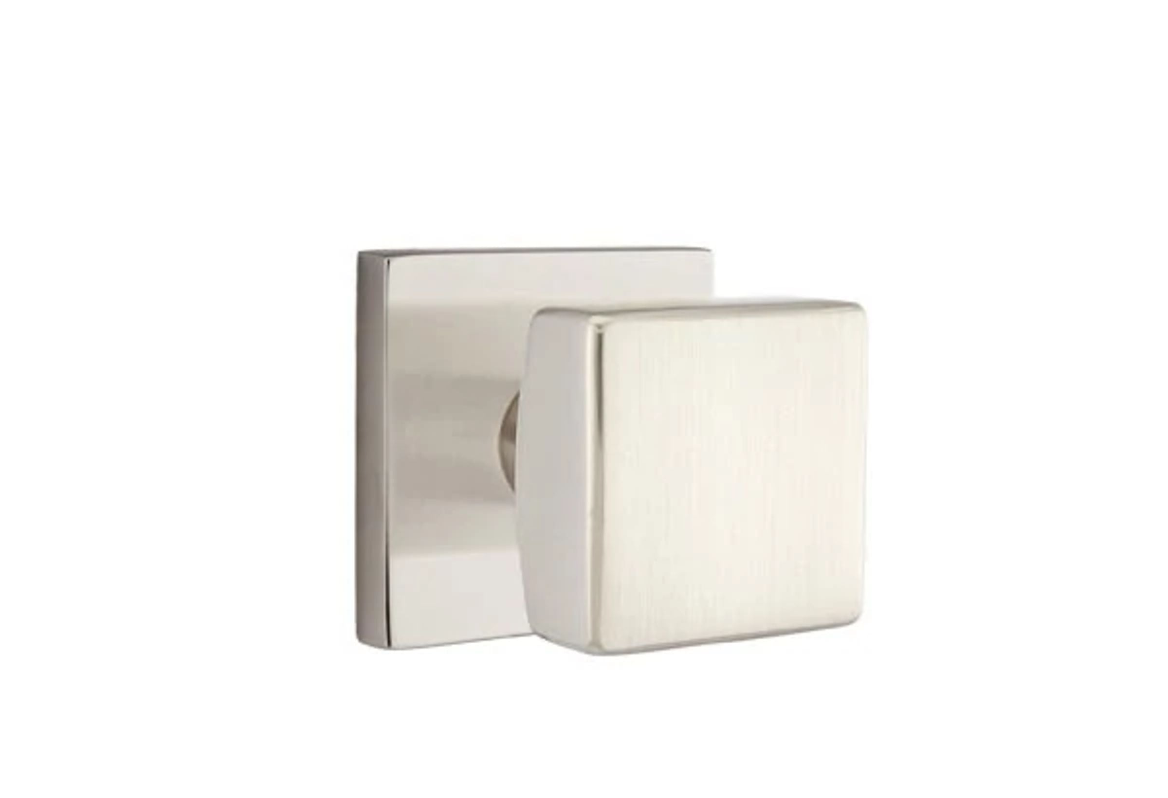Emtek Square Knob Set with Square Rosette
