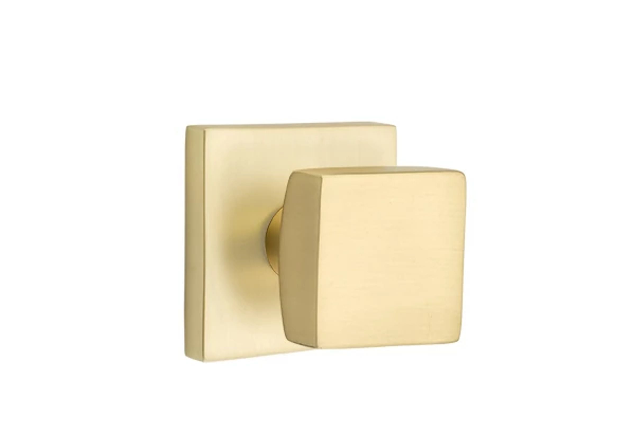 Emtek Square Knob Set with Square Rosette