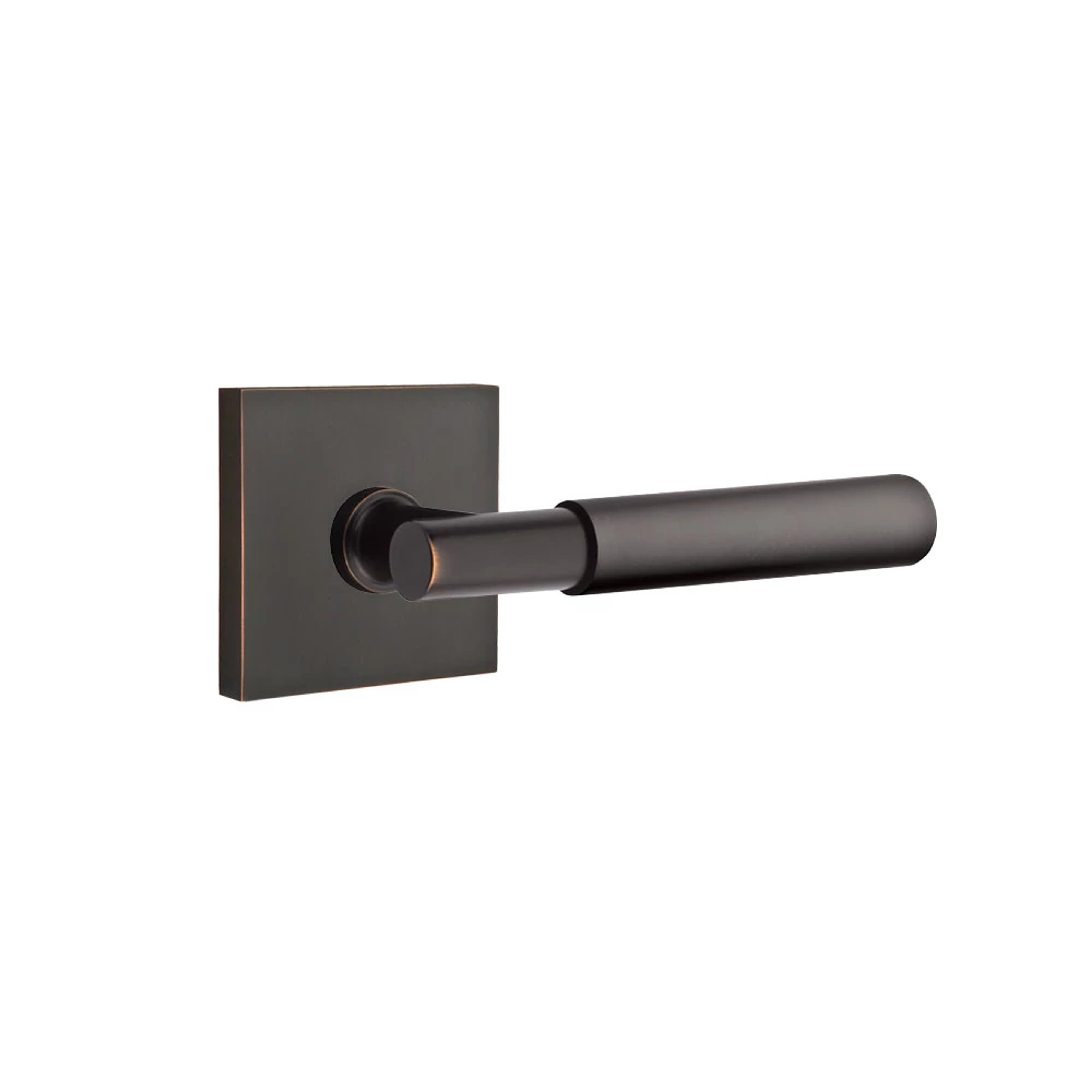 Emtek Select T-Bar Smooth Lever Set with Square Rosette