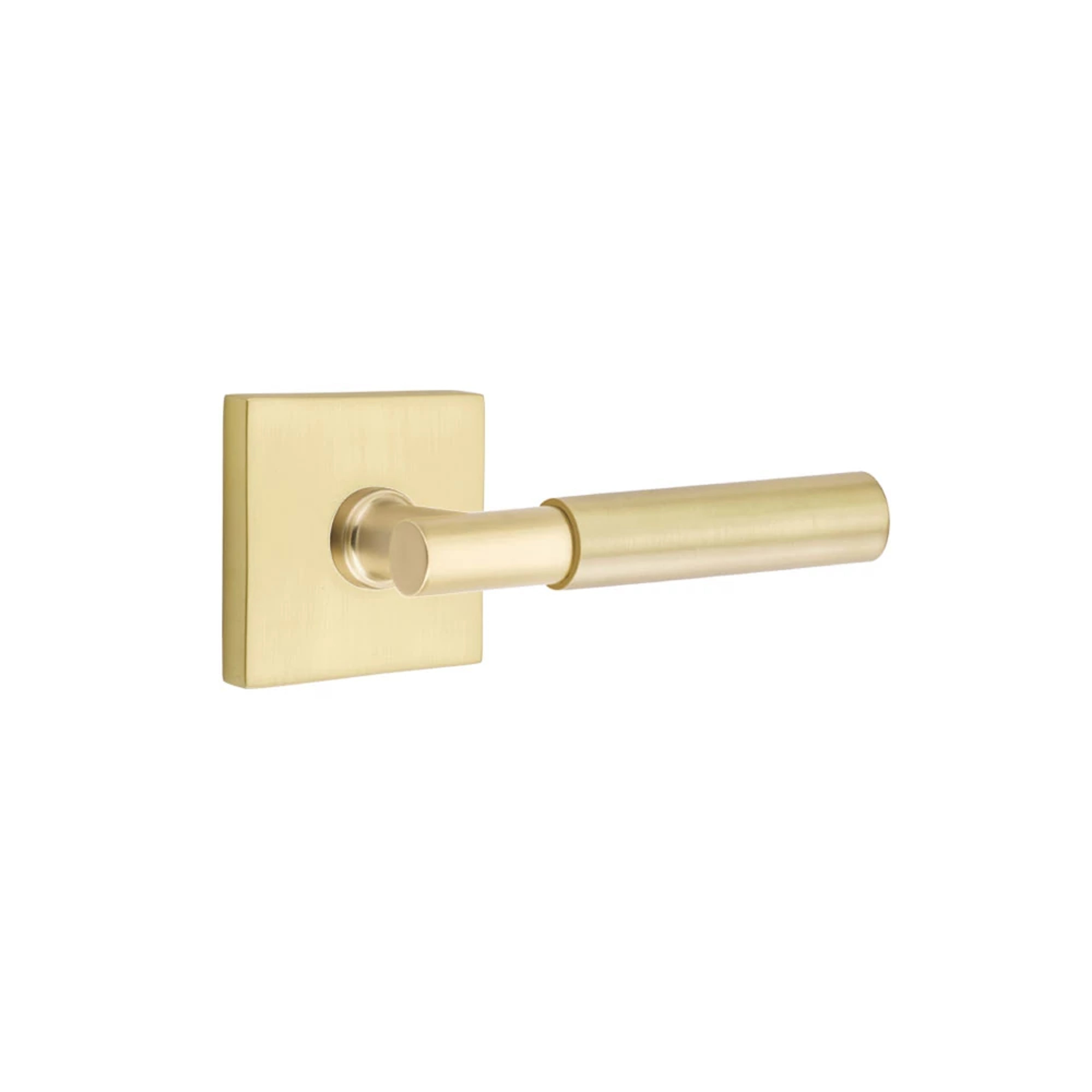 Emtek Select T-Bar Smooth Lever Set with Square Rosette
