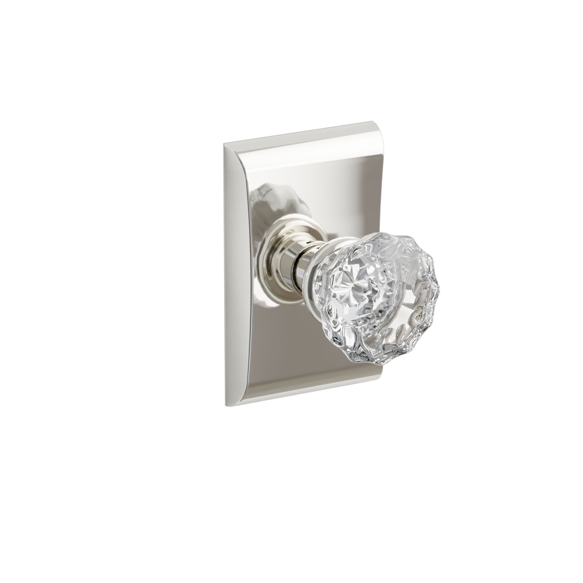 Emtek Astoria Glass Knob Set with Neos Rosette