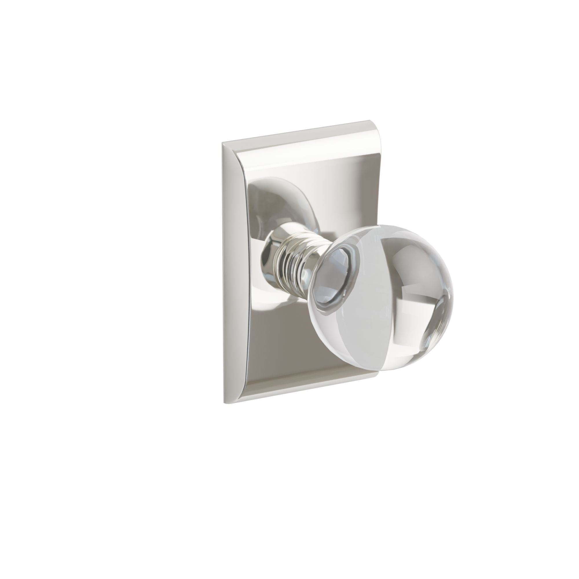 Emtek Bristol Glass Knob Set with Neos Rosette