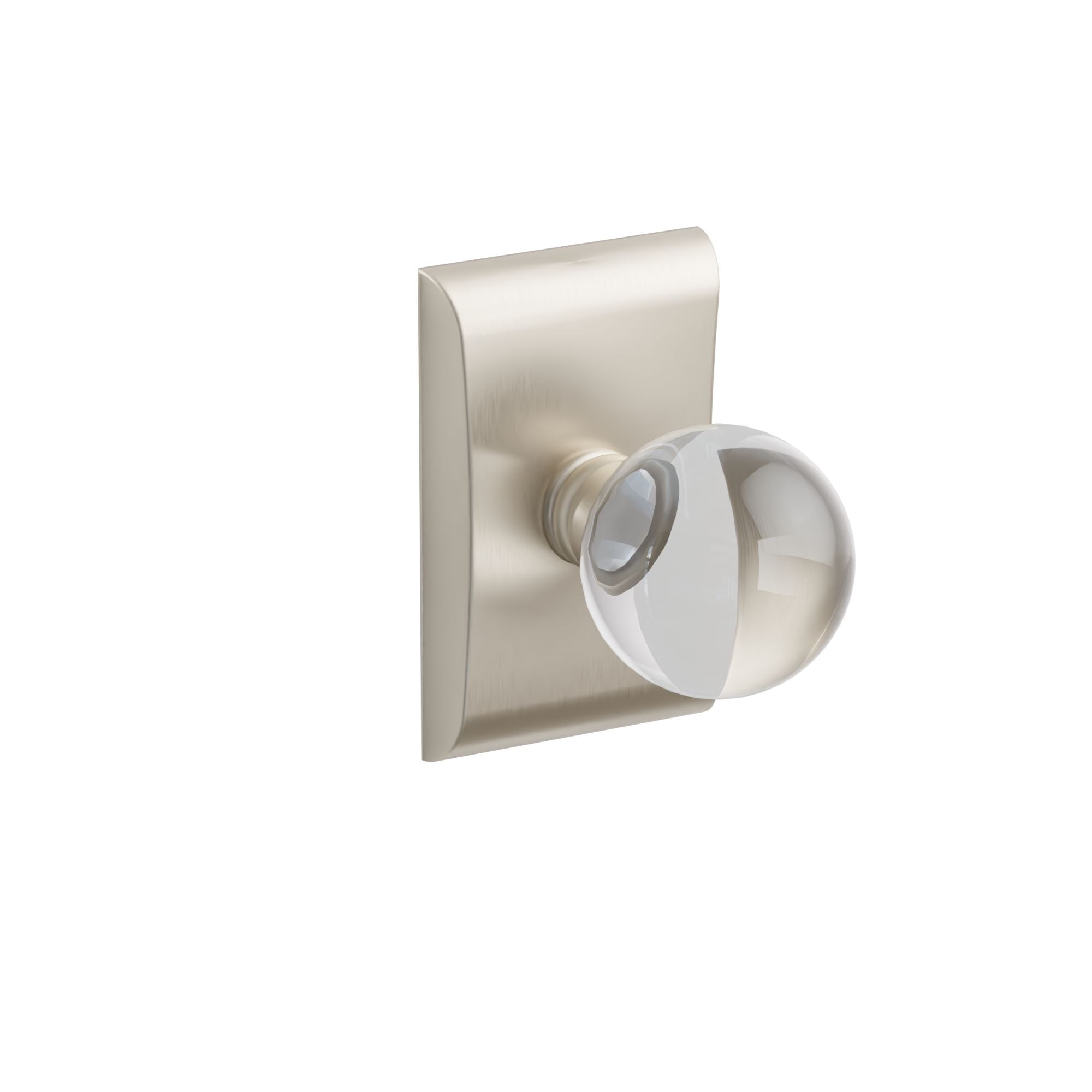 Emtek Concealed Fastener Bristol Glass Knob Set With Neos Rosette