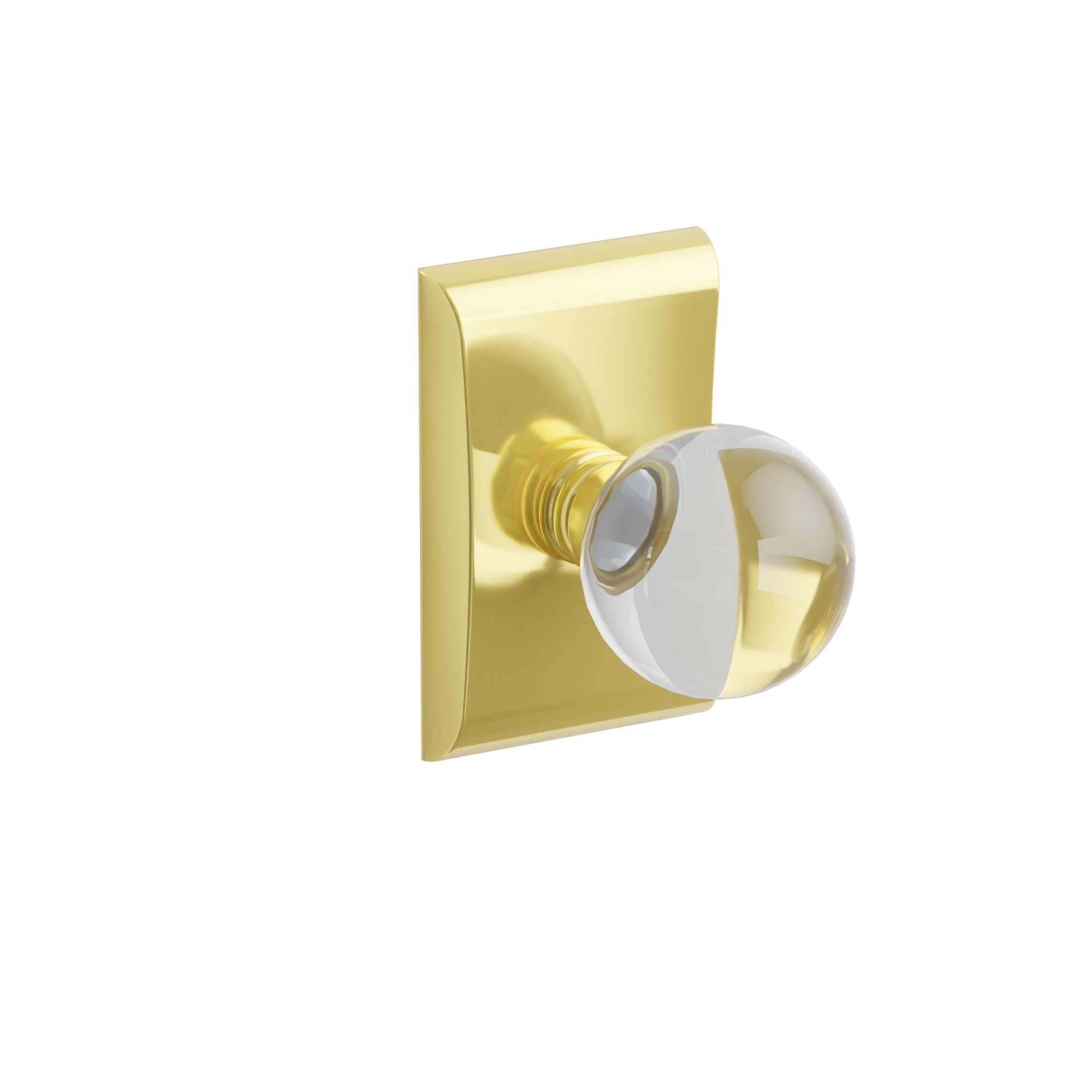 Emtek Concealed Fastener Bristol Glass Knob Set With Neos Rosette