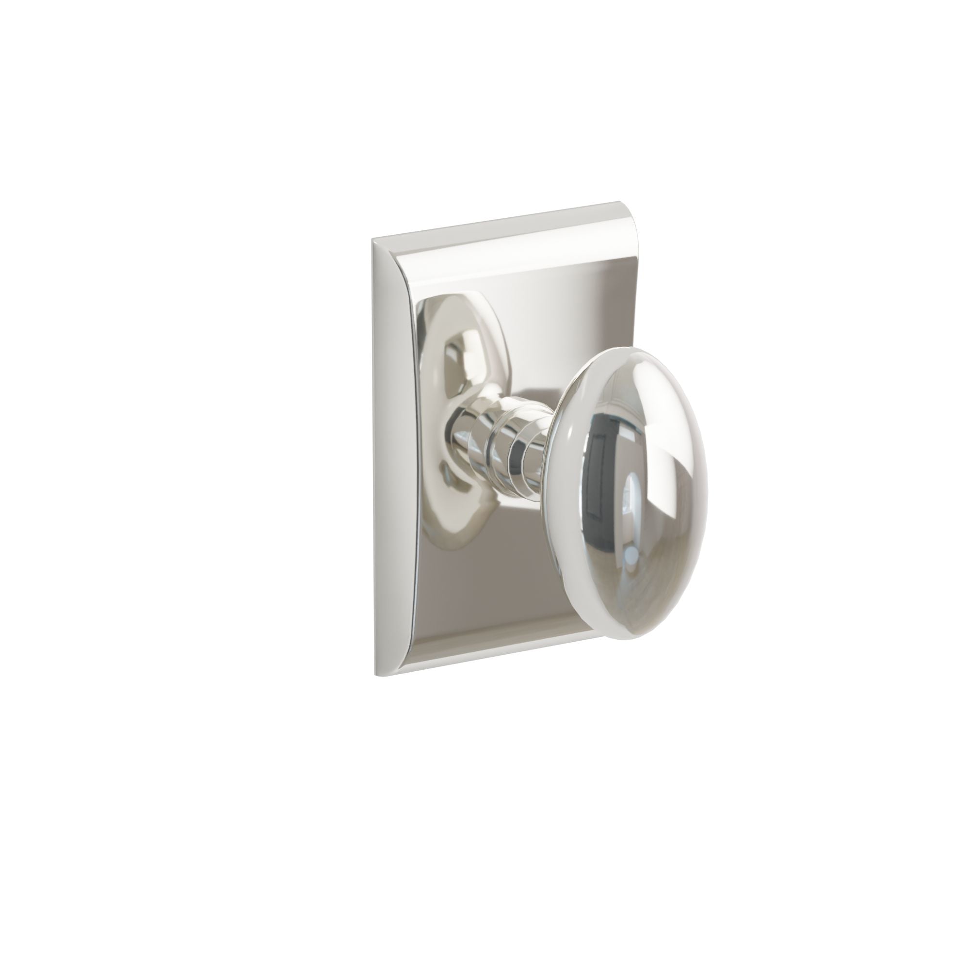 Emtek Egg Knob Set with Neos Rosette