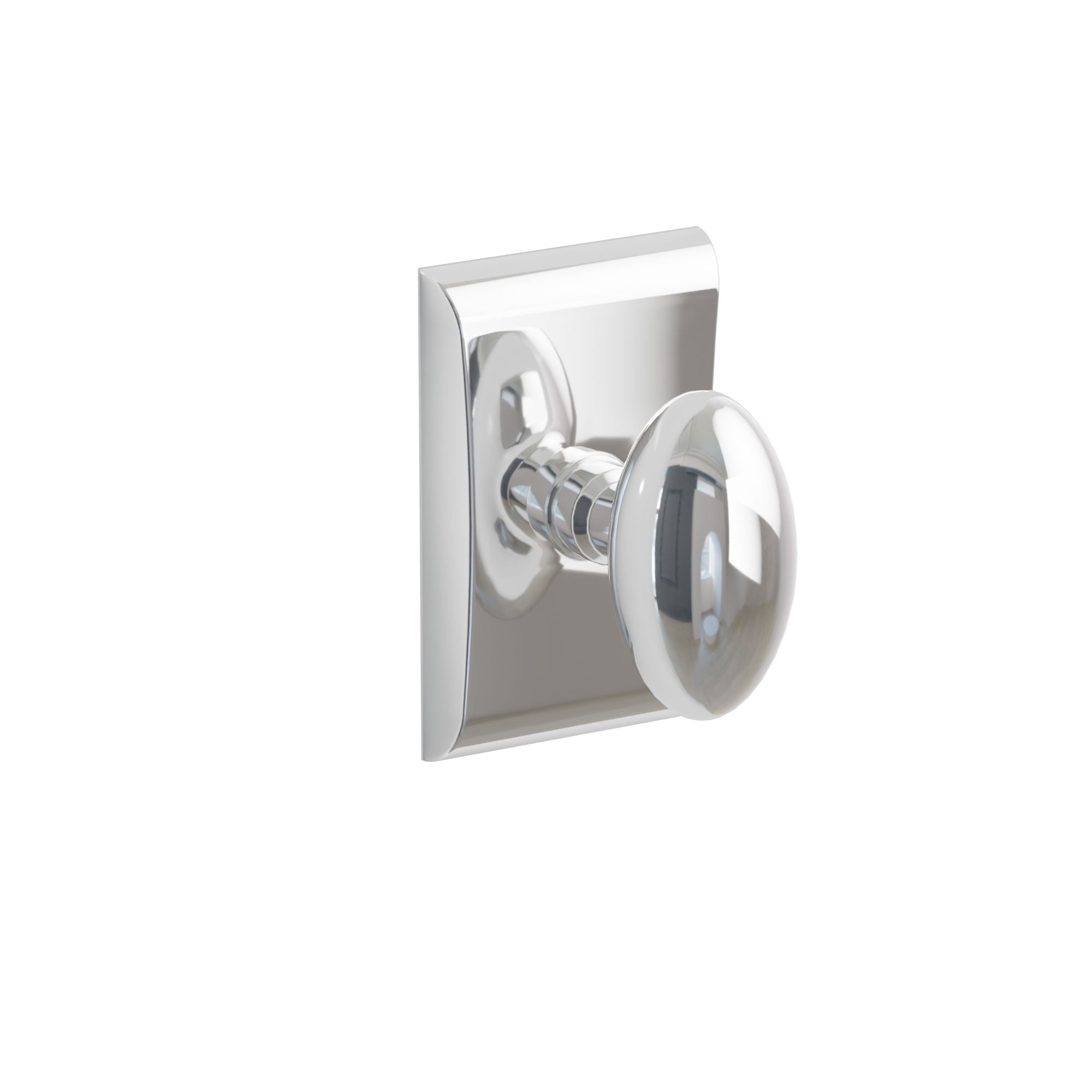 Emtek Concealed Fastener Egg Knob Set With Neos Rosette