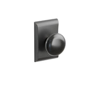Emtek Ebony Porcelain Knob Set with Neos Rosette