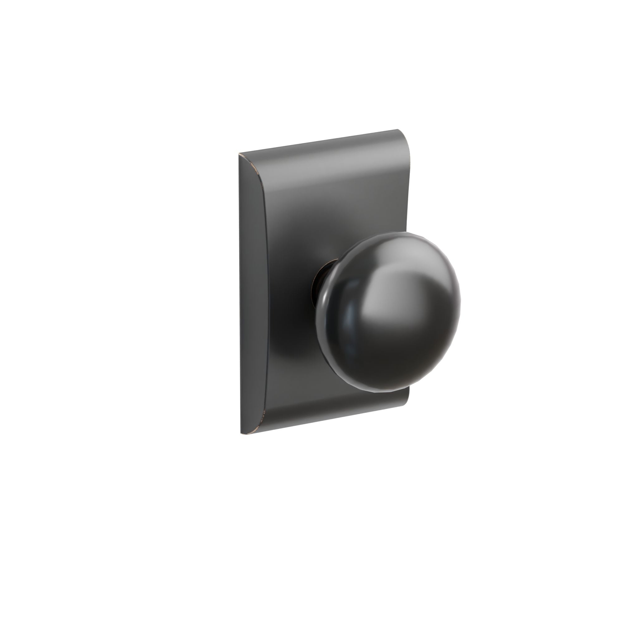 Emtek Ebony Porcelain Knob Set with Neos Rosette