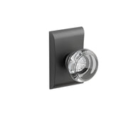 Emtek Concealed Fastener Georgetown Glass Knob Set With Neos Rosette