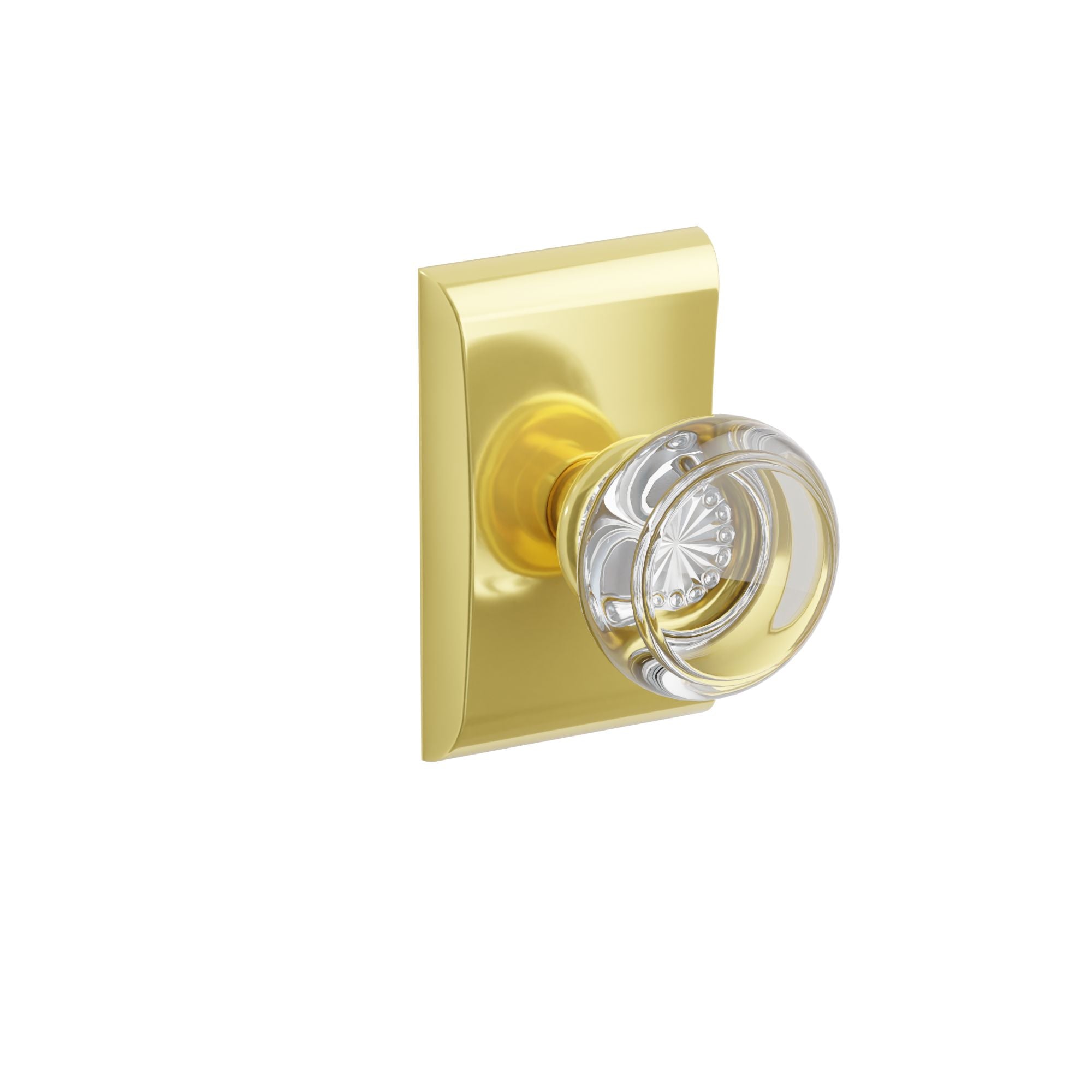 Emtek Georgetown Glass Knob Set with Neos Rosette