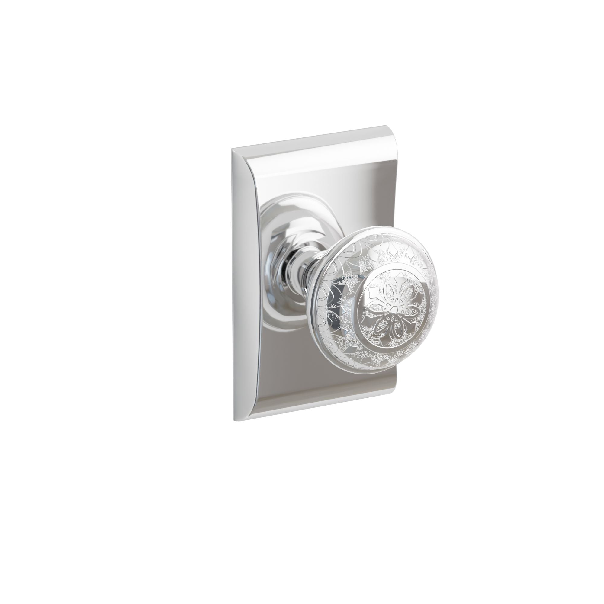 Emtek Concealed Fastener Lancaster Knob Set With Neos Rosette