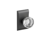 Emtek Concealed Fastener Lowell Glass Knob Set With Neos Rosette