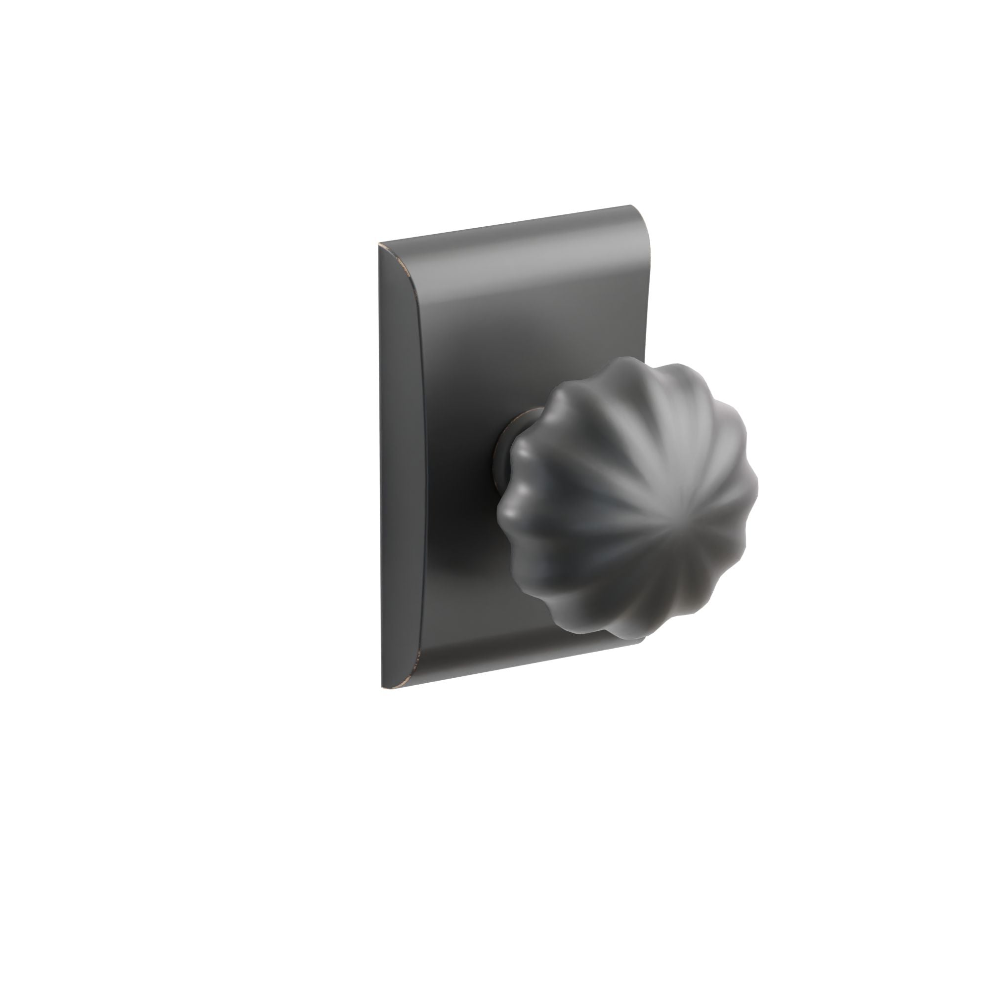 Emtek Concealed Fastener Melon Knob Set With Neos Rosette