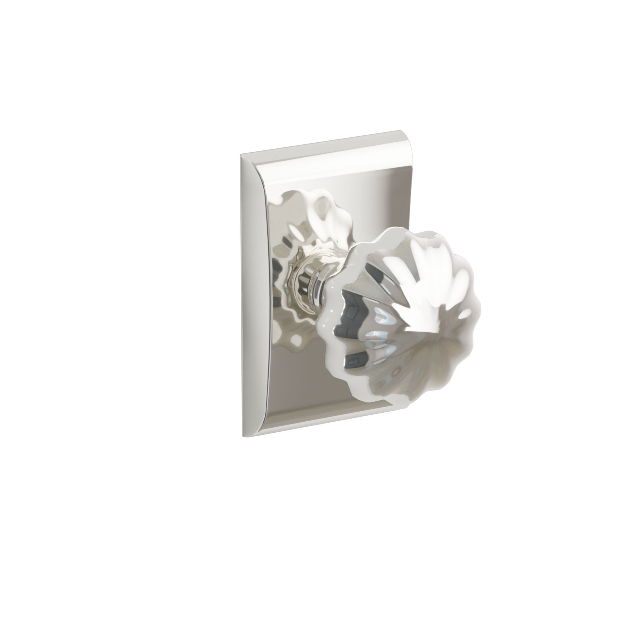 Emtek Concealed Fastener Melon Knob Set With Neos Rosette