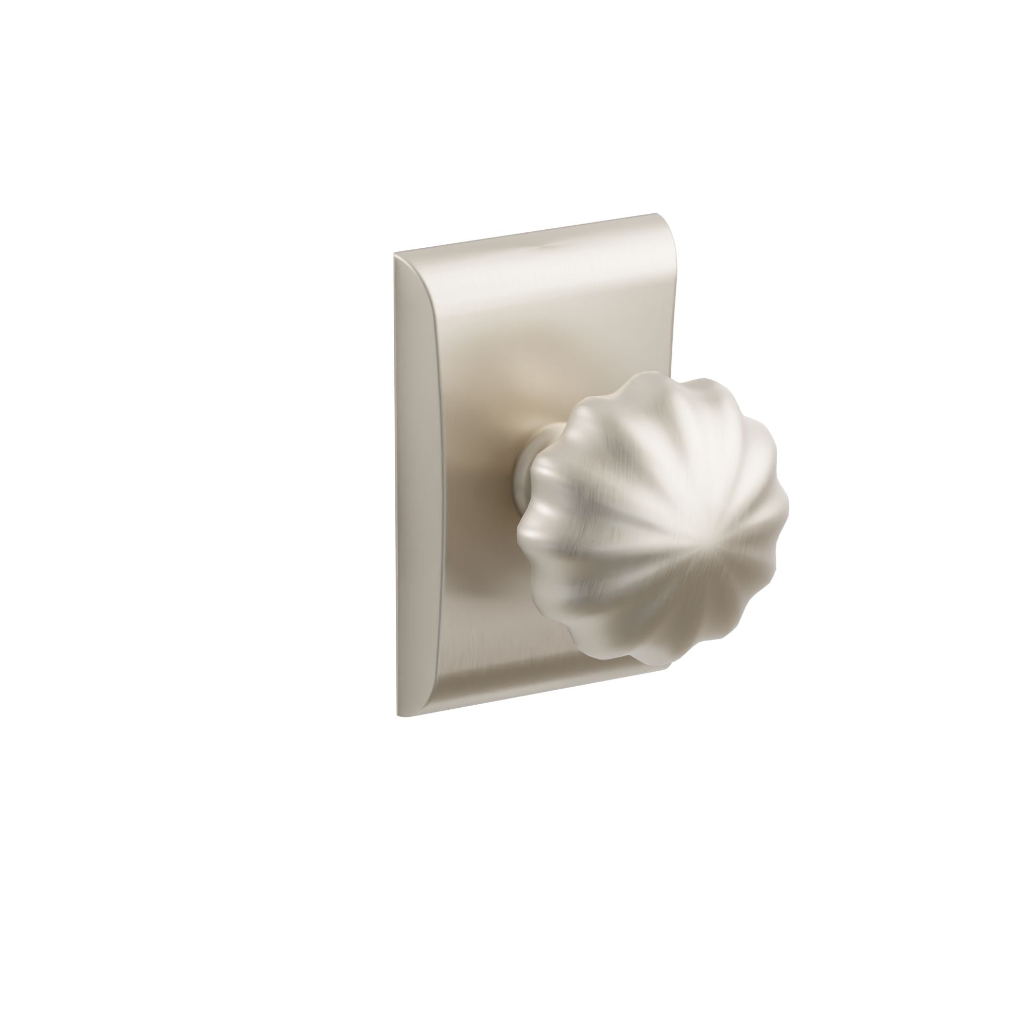 Emtek Concealed Fastener Melon Knob Set With Neos Rosette