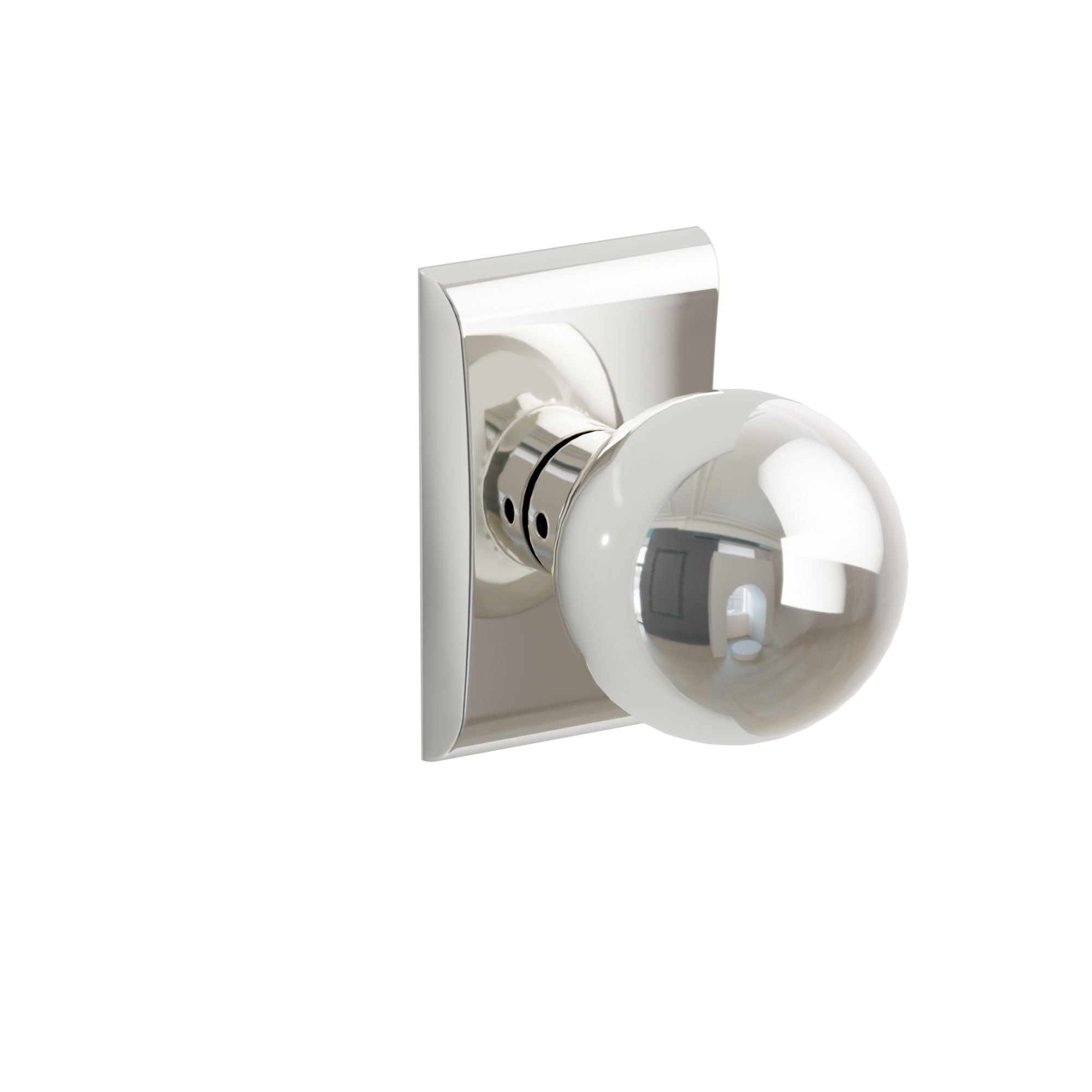 Emtek Orb Knob Set with Neos Rosette