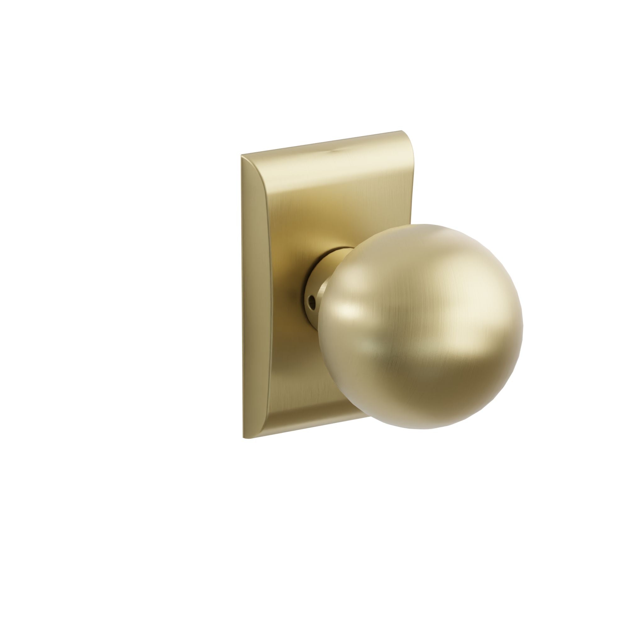 Emtek Concealed Fastener Orb Knob Set With Neos Rosette