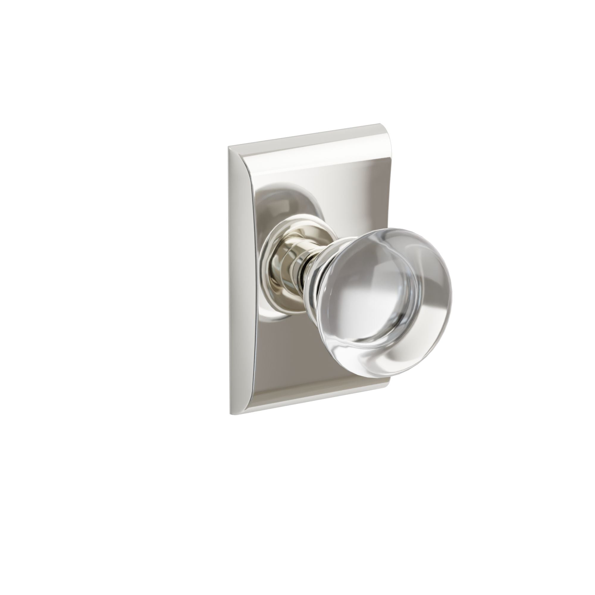 Emtek Providence Glass Knob Set with Neos Rosette