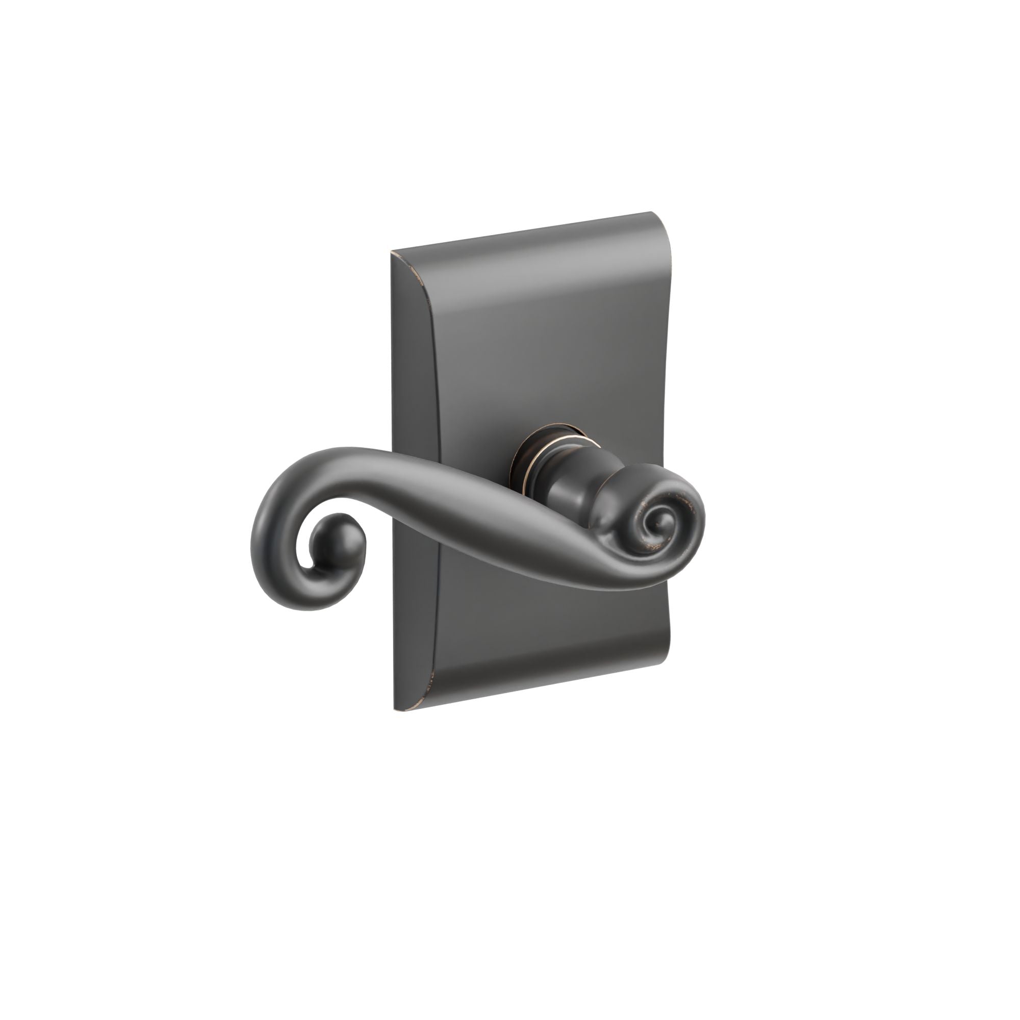 Emtek Concealed Fastener Rustic Lever Set With Neos Rosette