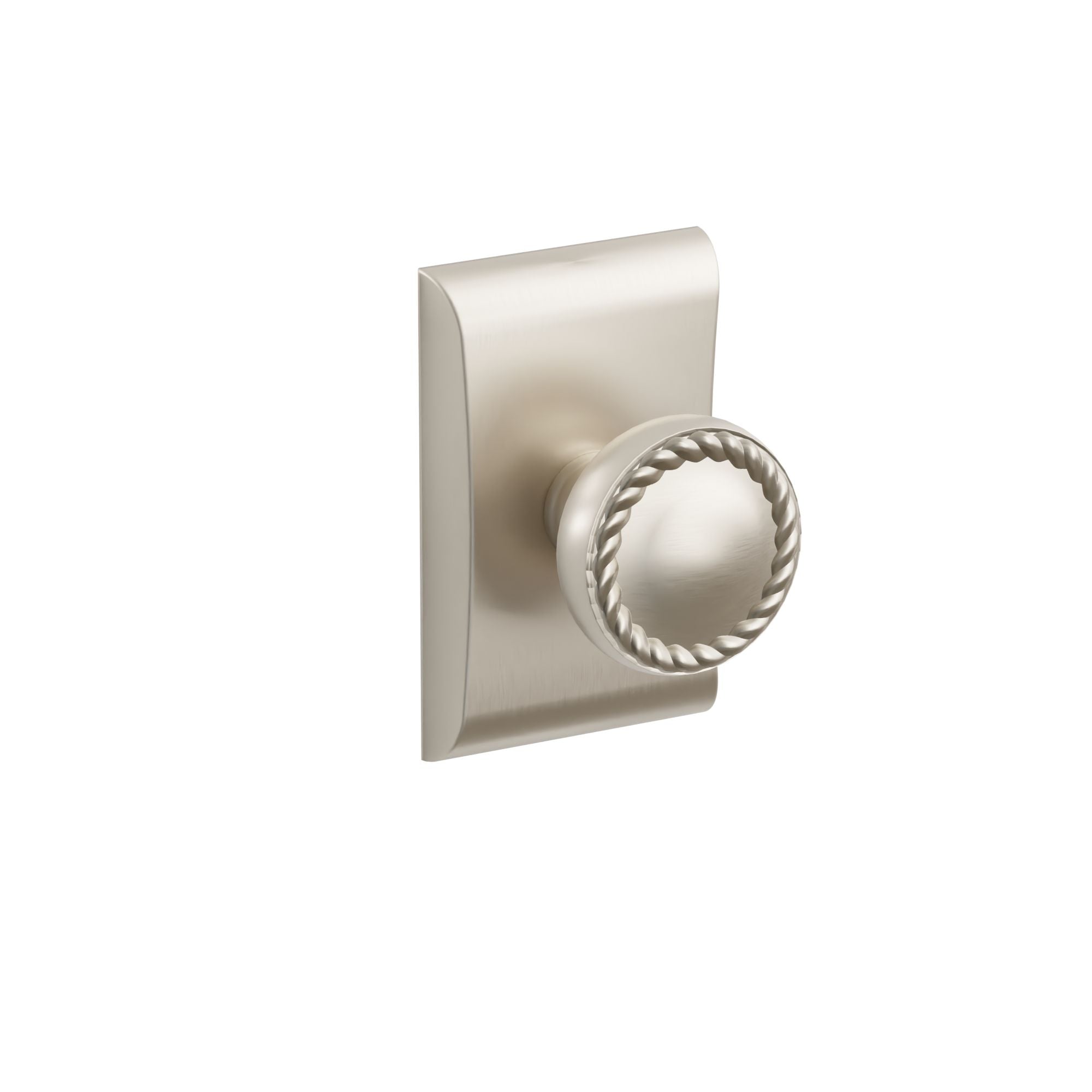 Emtek Concealed Fastener Rope Knob Set With Neos Rosette