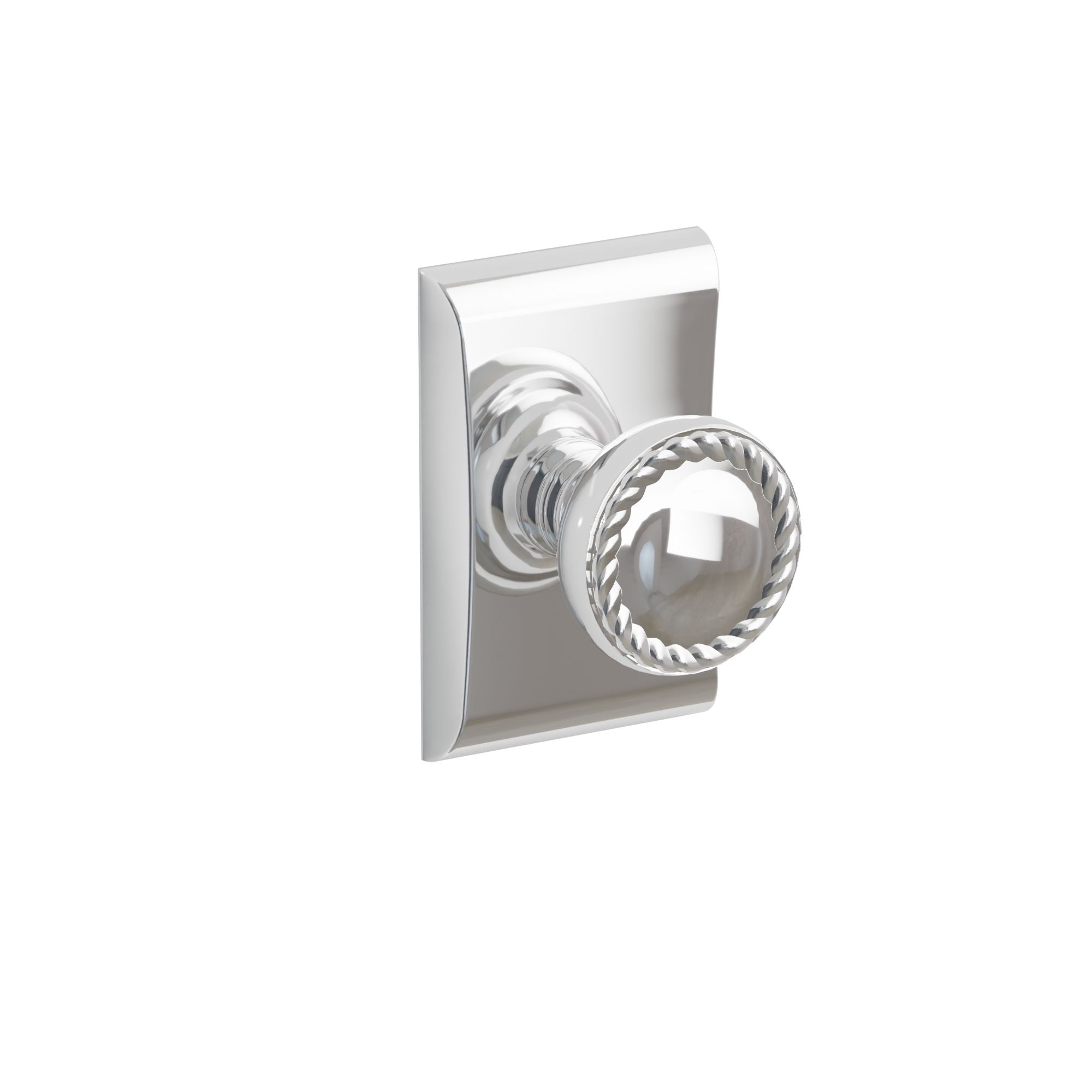 Emtek Concealed Fastener Rope Knob Set With Neos Rosette