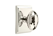Emtek Hammered Egg Knob Set with Neos Rosette