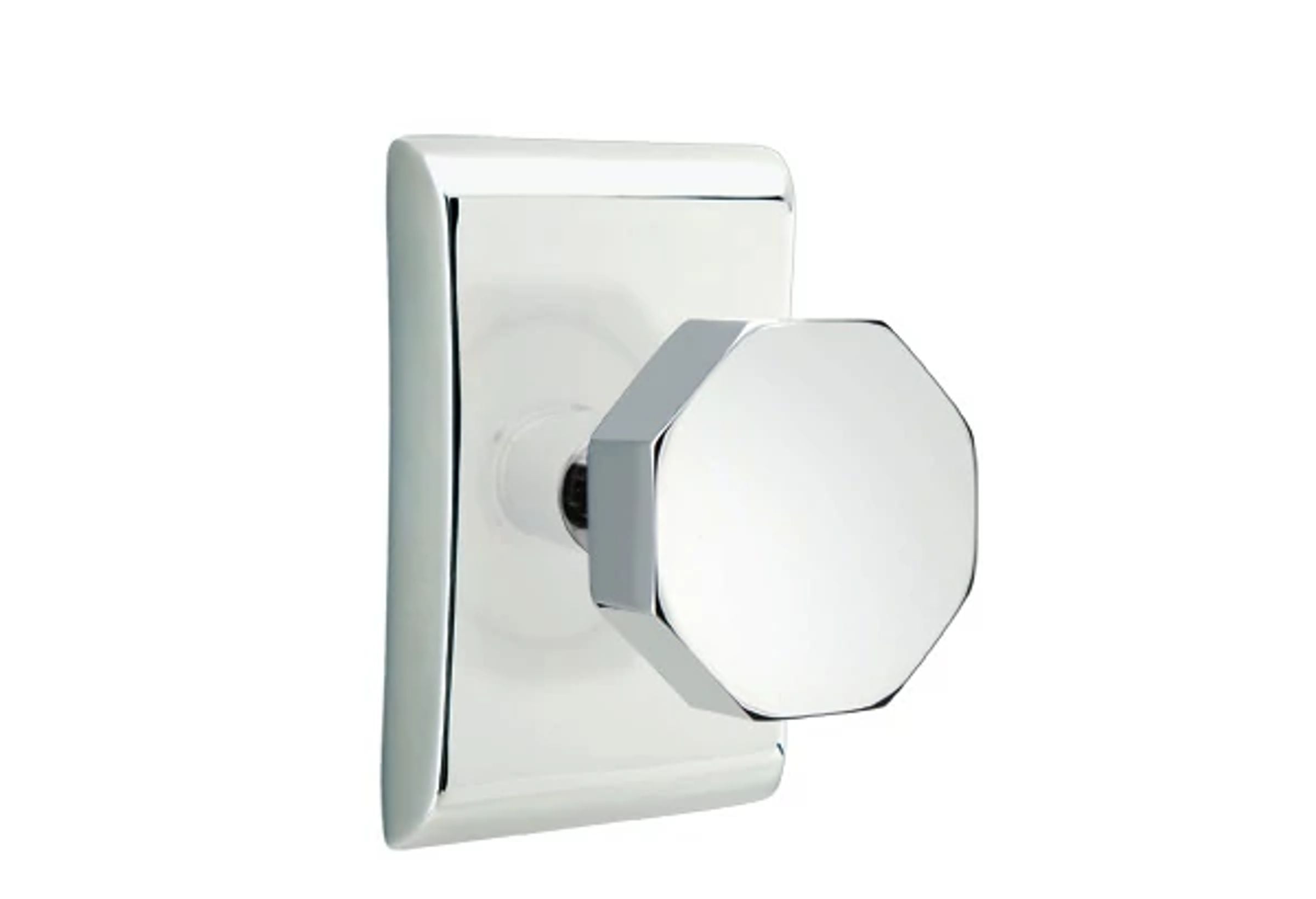 Emtek Concealed Fastener Octagon Knob Set with Neos Rosette