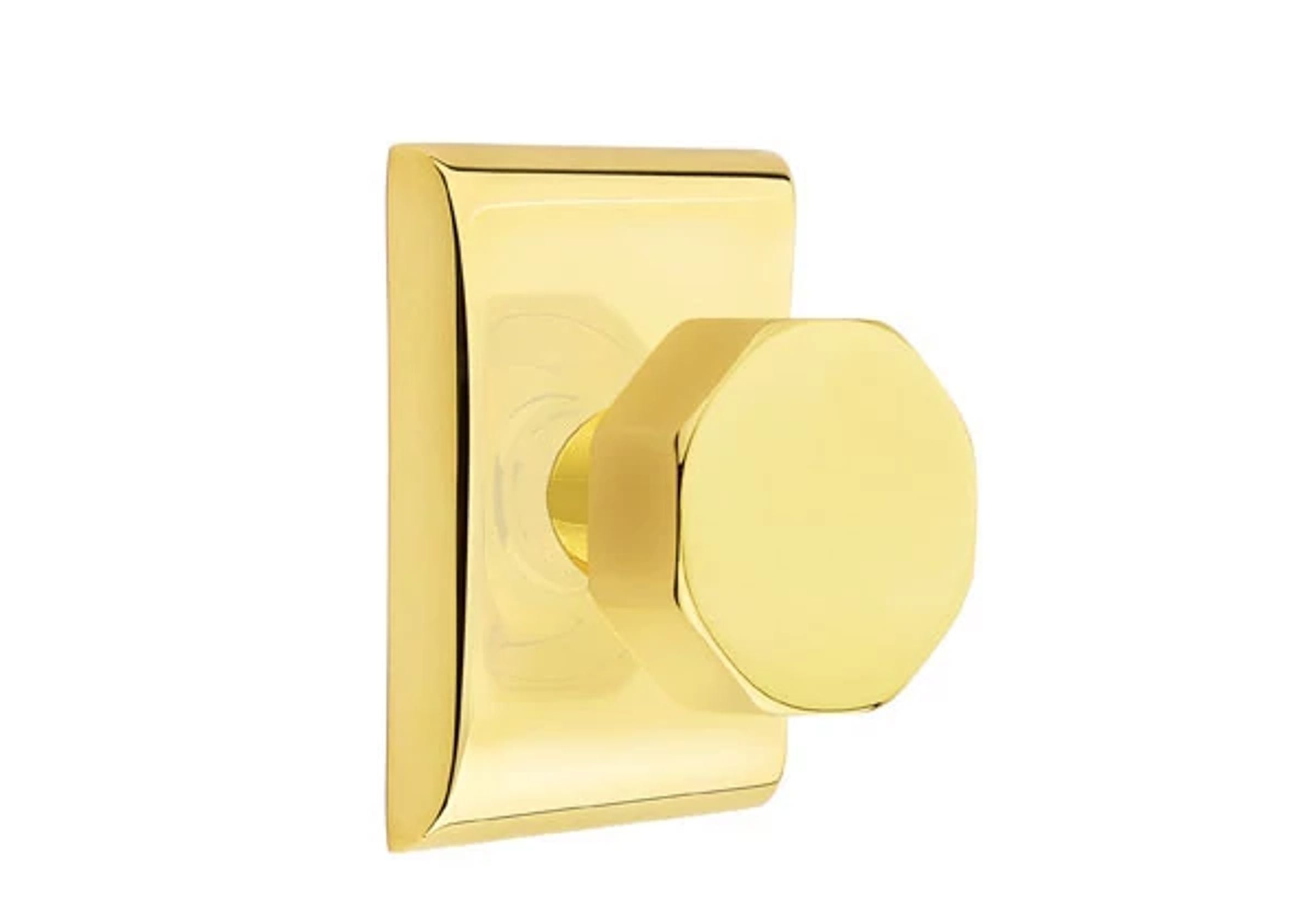 Emtek Octagon Knob Set with Neos Rosette