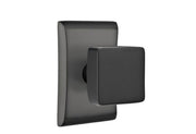 Emtek Concealed Fastener Square Knob Set with Neos Rosette