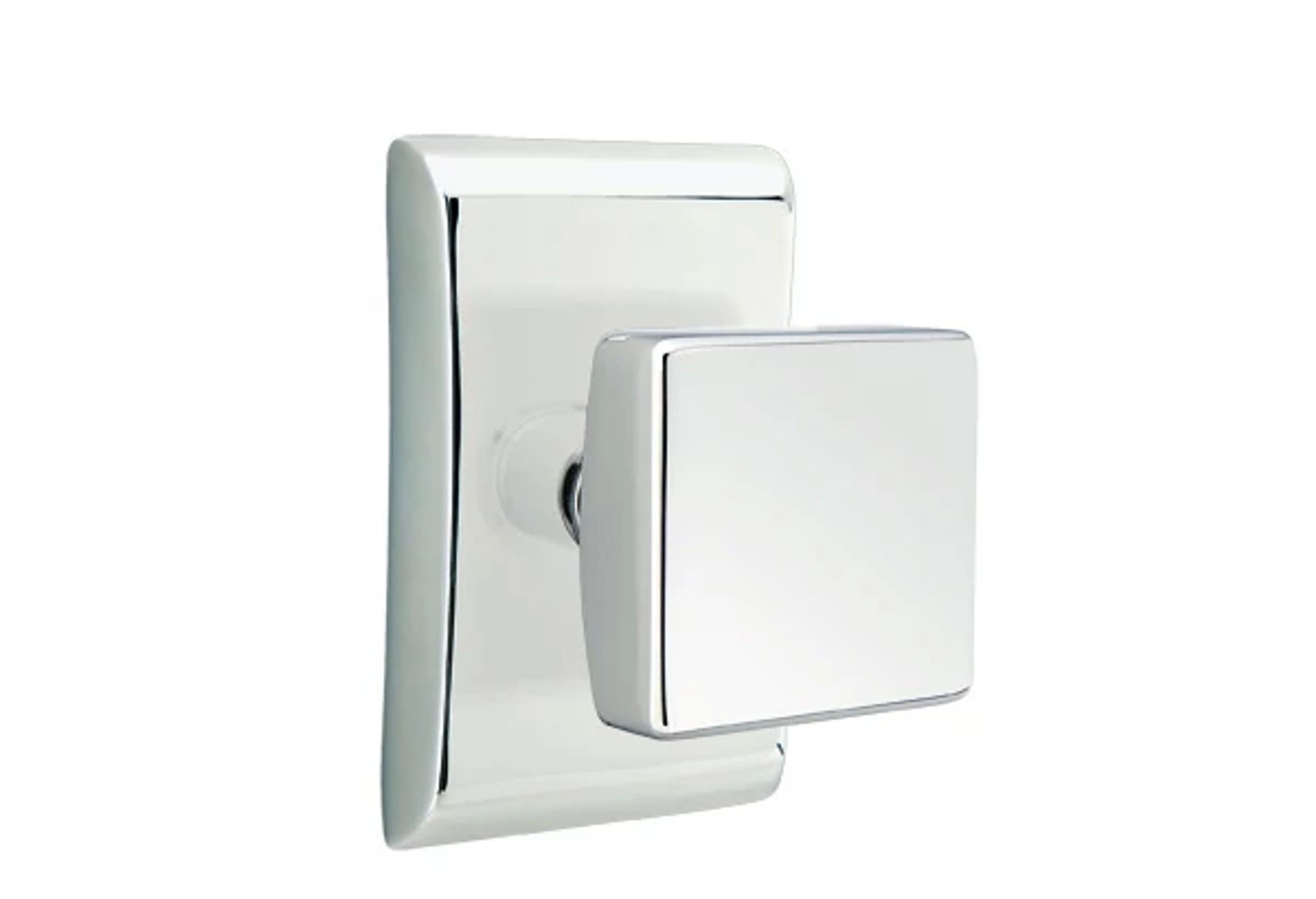 Emtek Concealed Fastener Square Knob Set with Neos Rosette