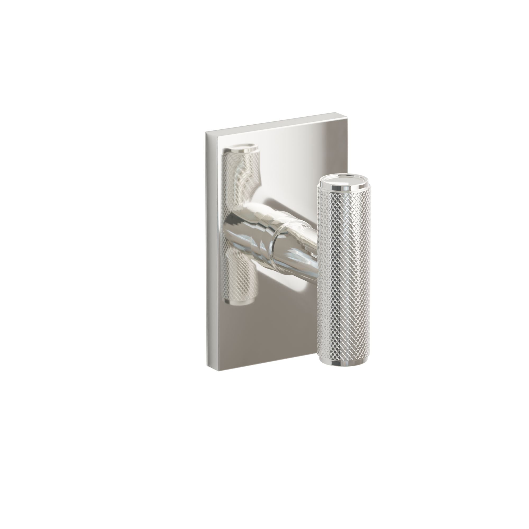 Emtek Ace Knurled Knob Set with Modern Rectangular Rosette