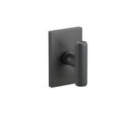 Emtek Concealed Fastener Ace Knurled Knob Set With Modern Rectangular Rosette