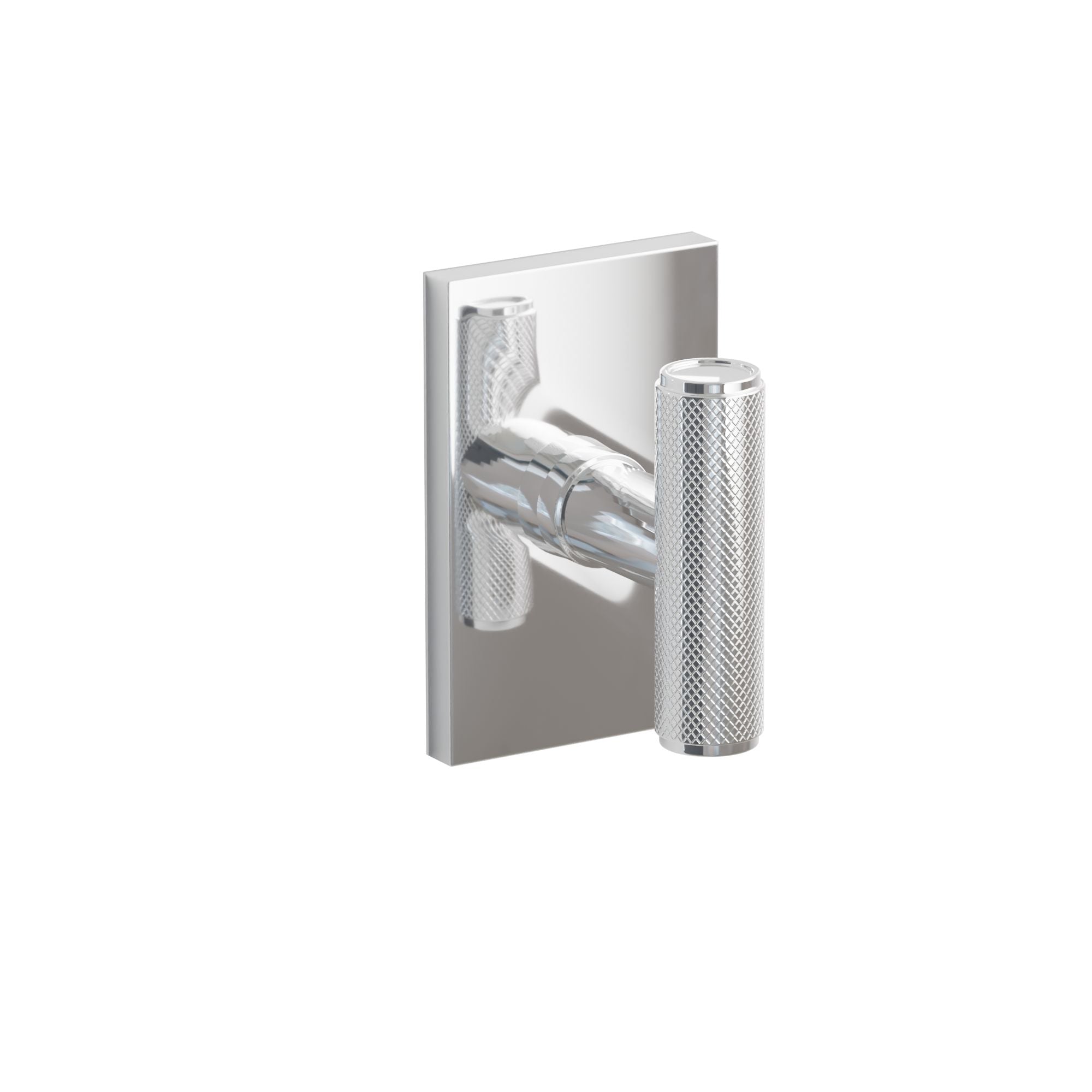 Emtek Ace Knurled Knob Set with Modern Rectangular Rosette