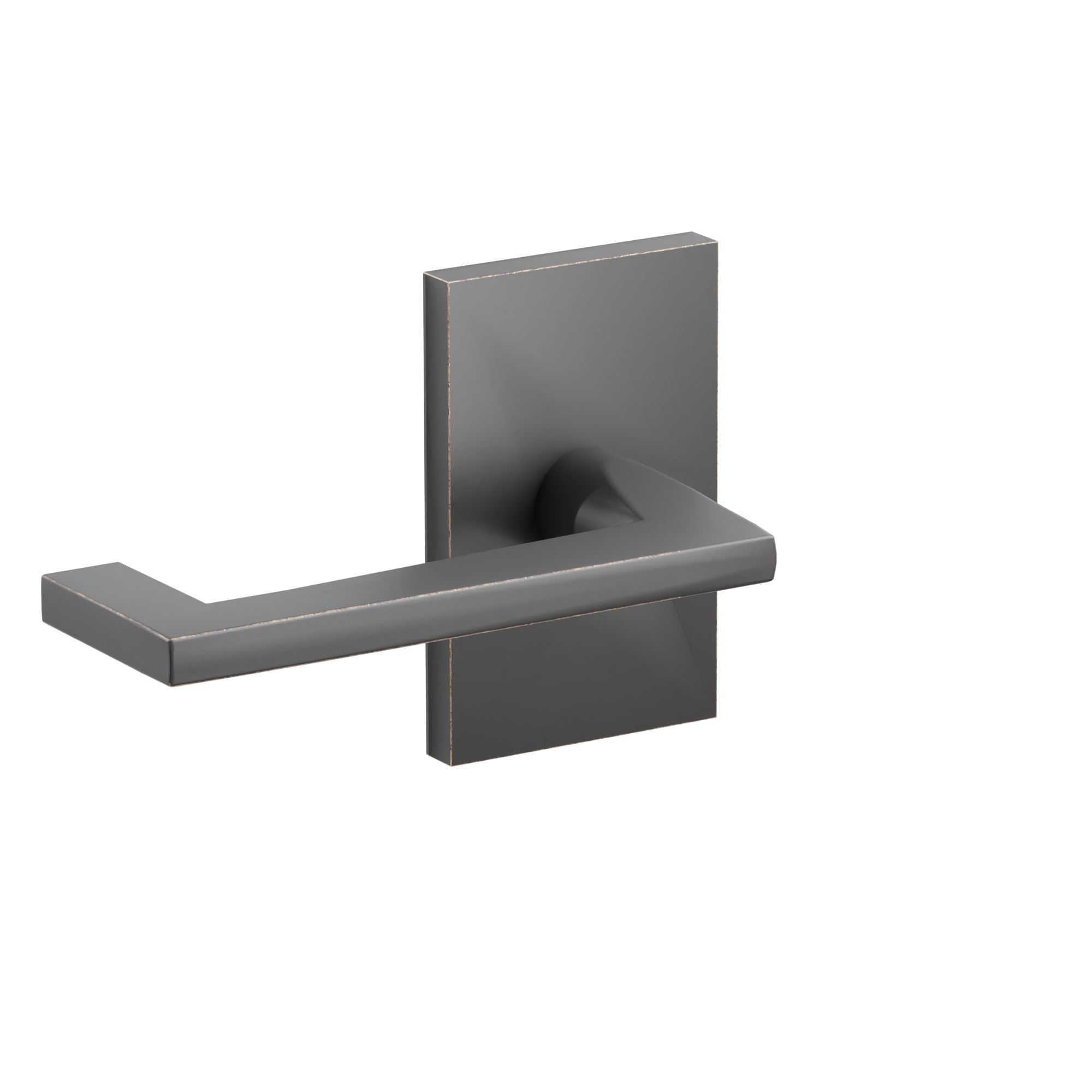 Emtek Argos Lever Set with Modern Rectangular Rosette