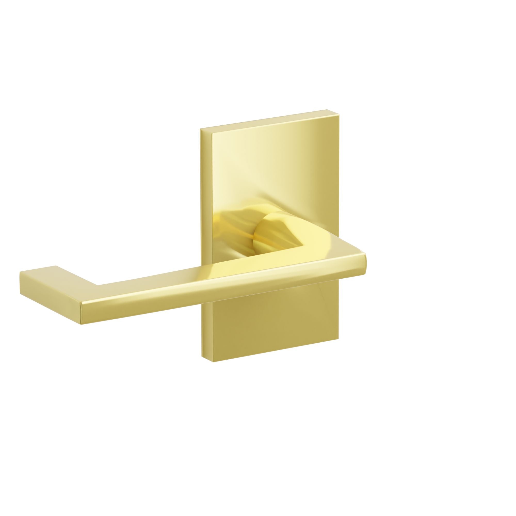 Emtek Arts & Crafts Lever Set with Modern Rectangular Rosette