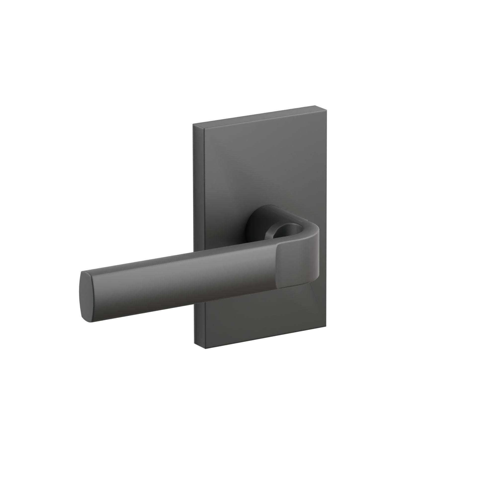 Emtek Aston Lever Set with Modern Rectangular Rosette