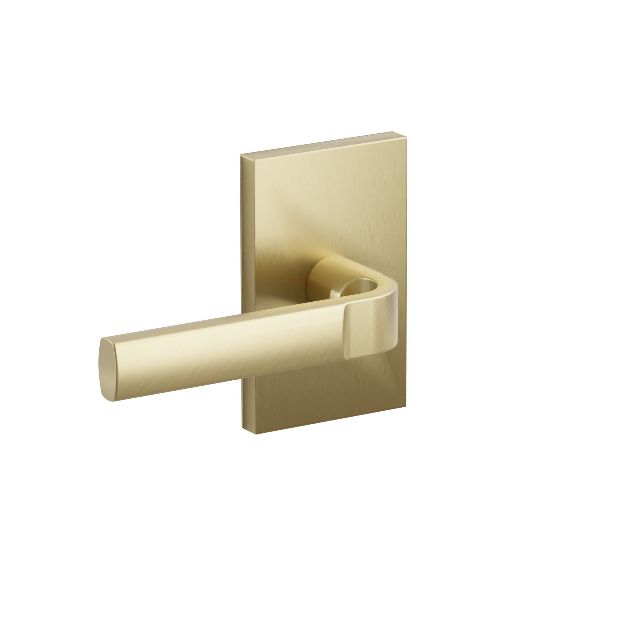 Emtek Aston Lever Set with Modern Rectangular Rosette
